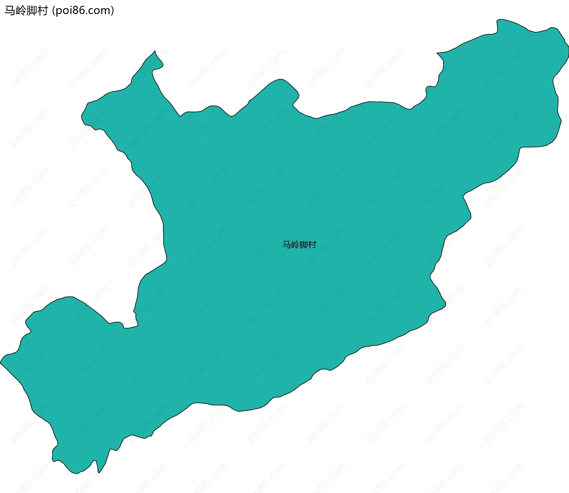 马岭脚村边界地图