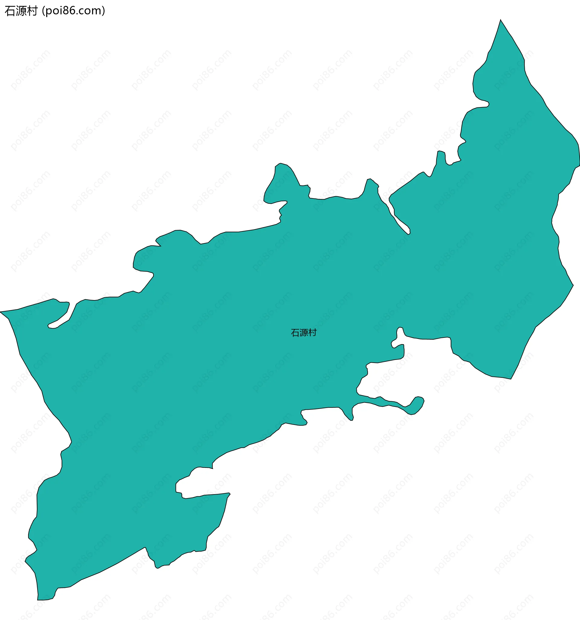 石源村边界地图