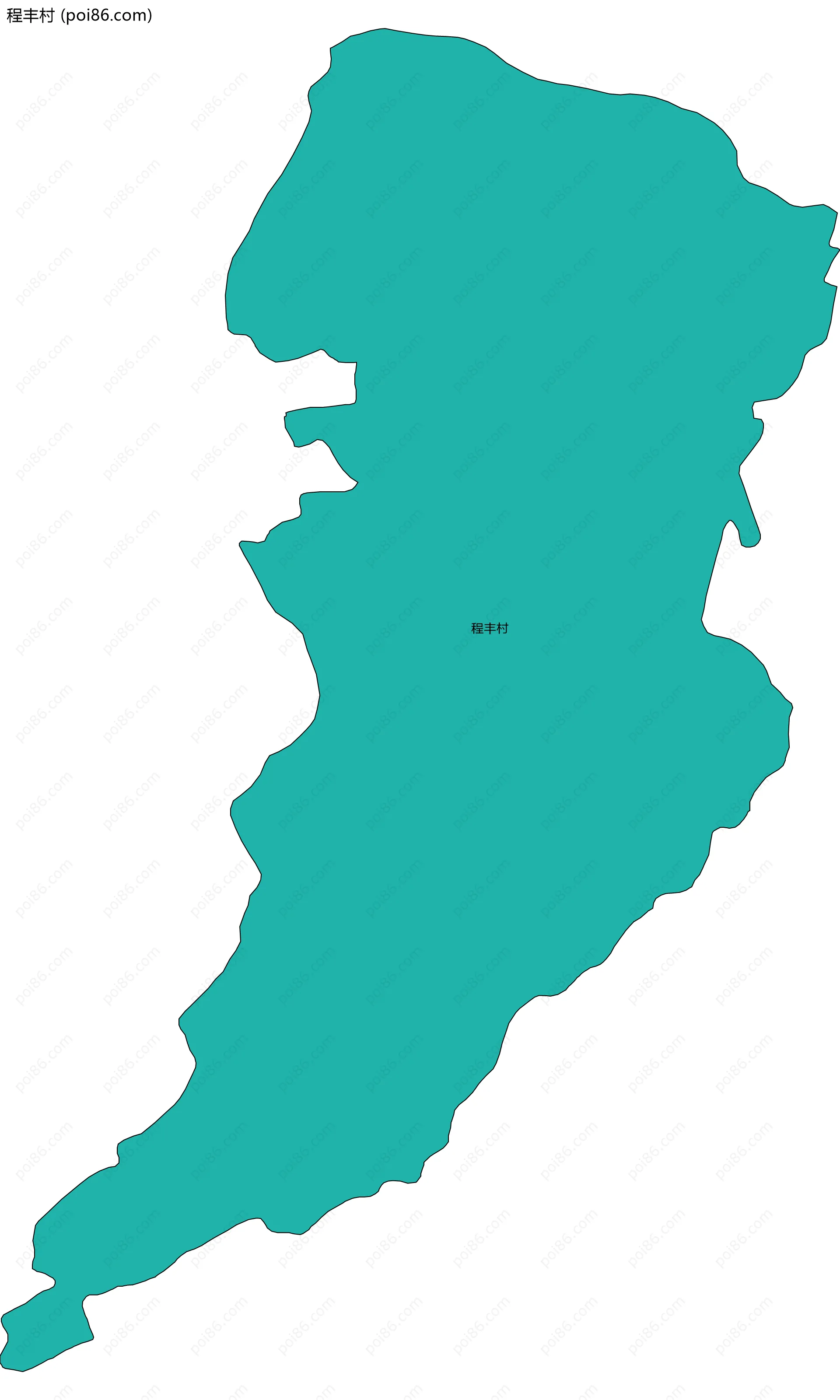 程丰村边界地图