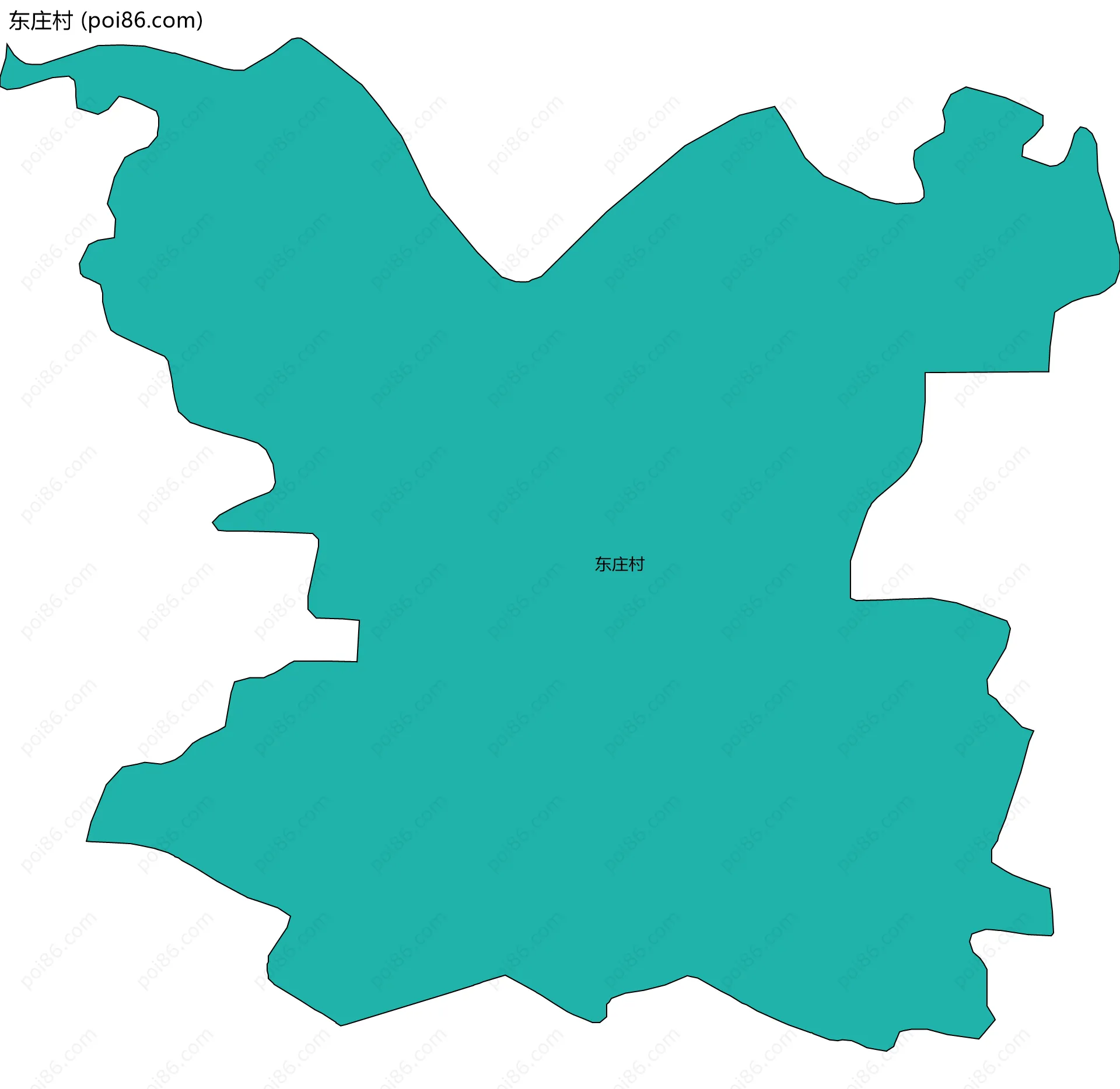 东庄村边界地图