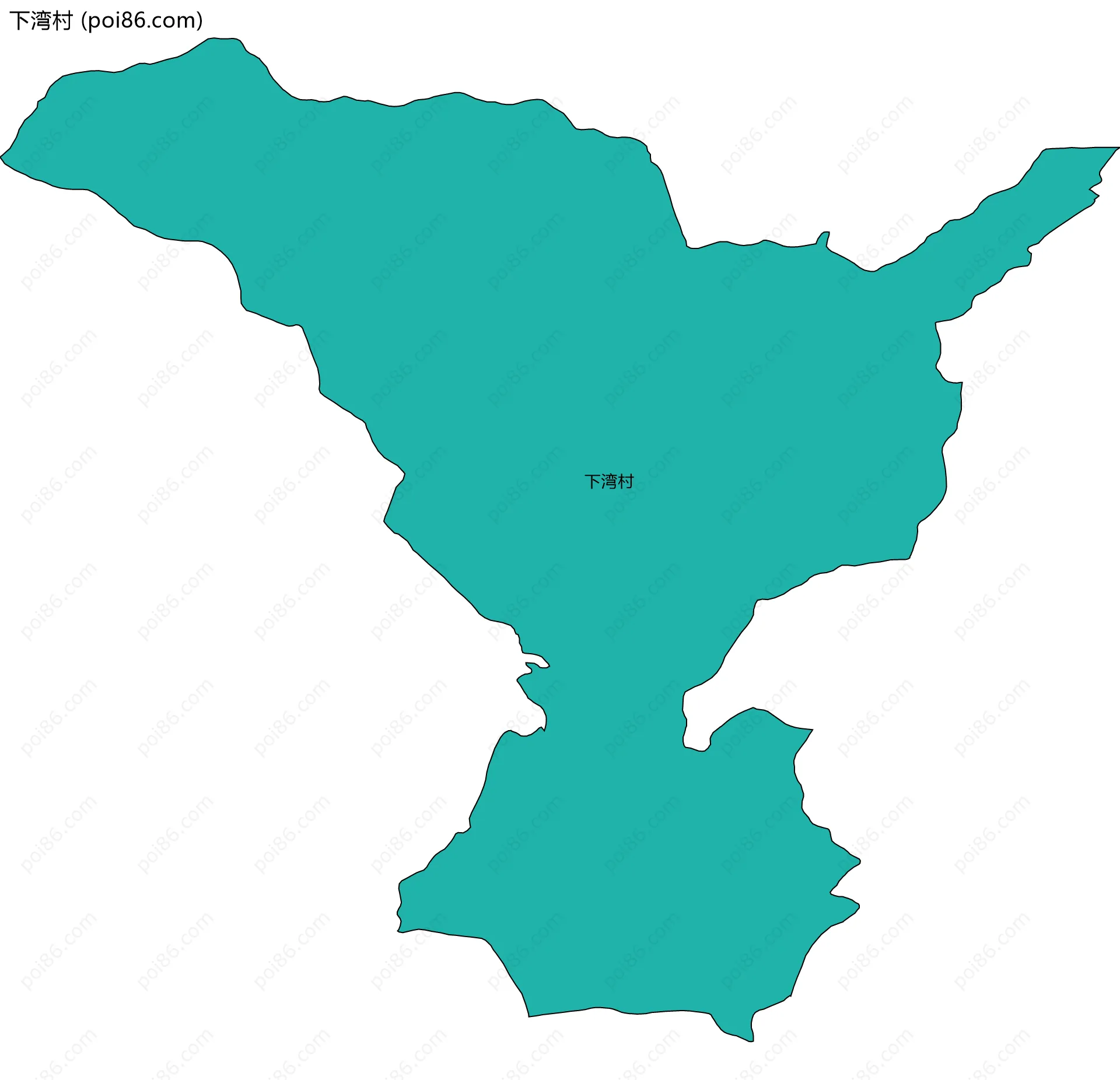 下湾村边界地图