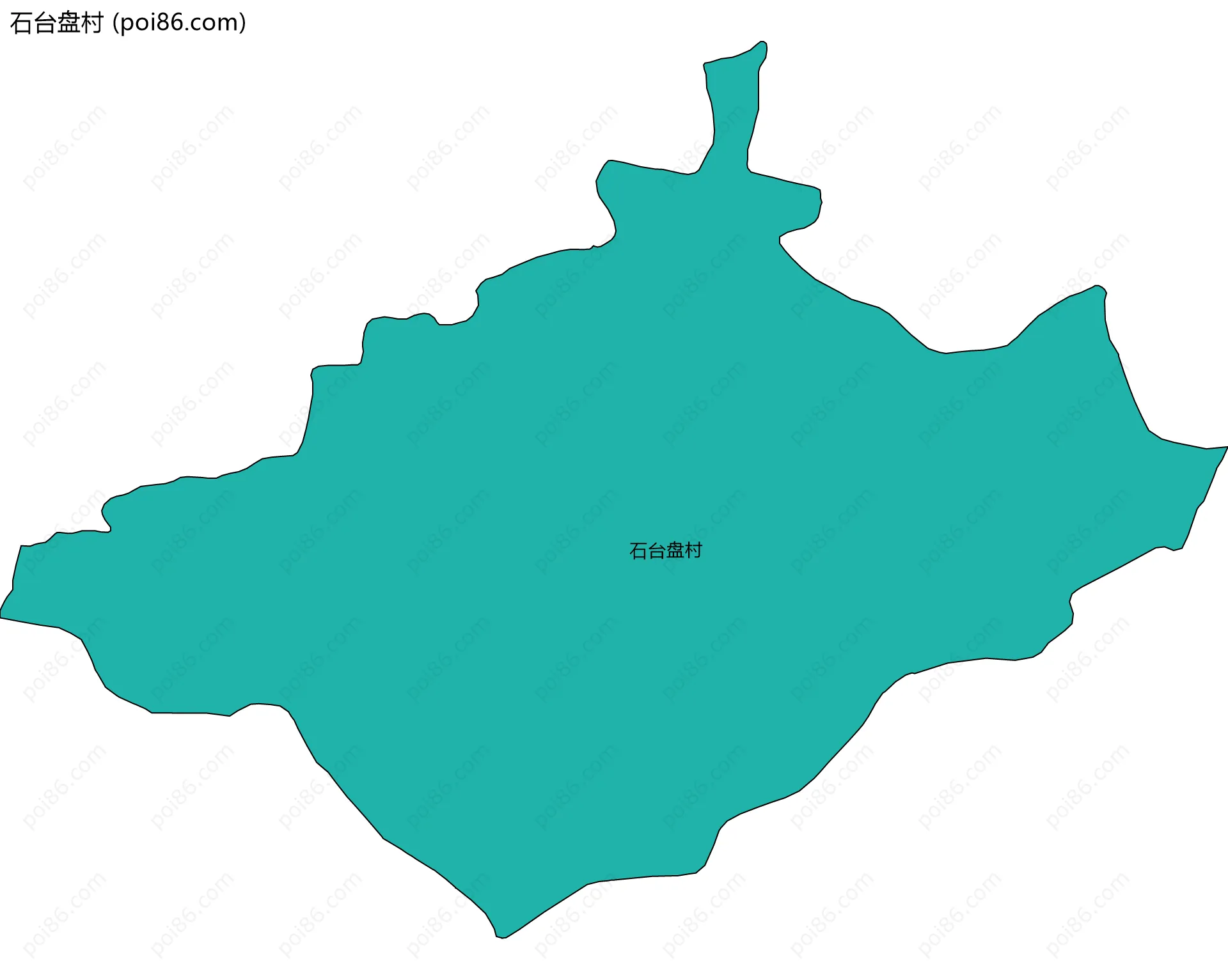 石台盘村边界地图