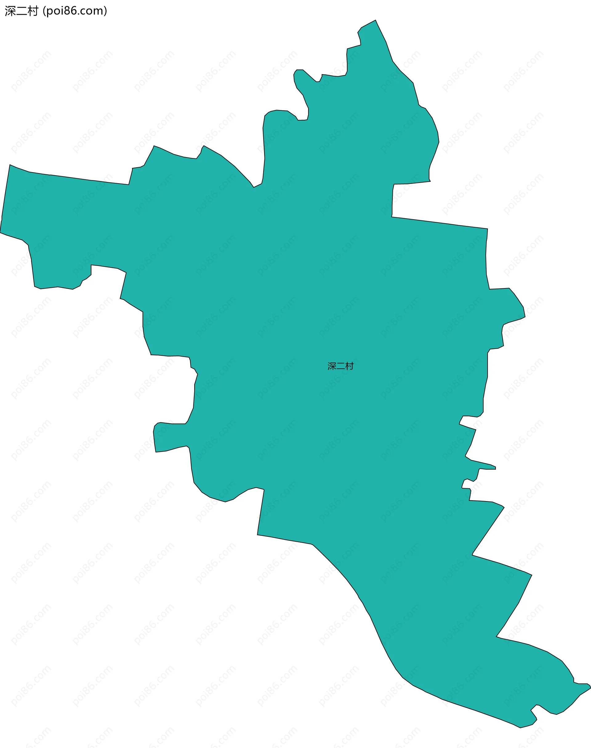 深二村边界地图