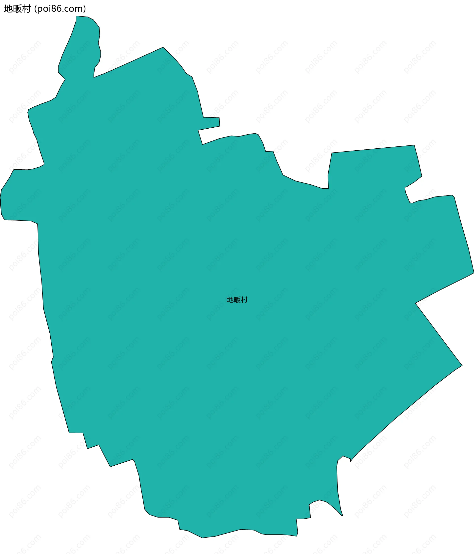 地畈村边界地图