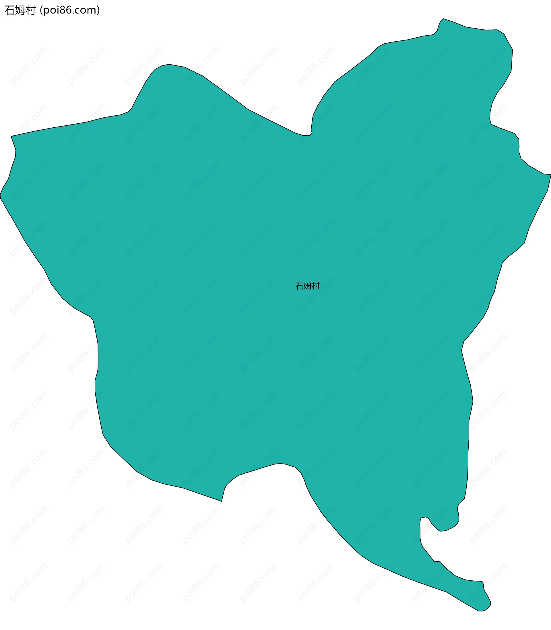 石姆村边界地图