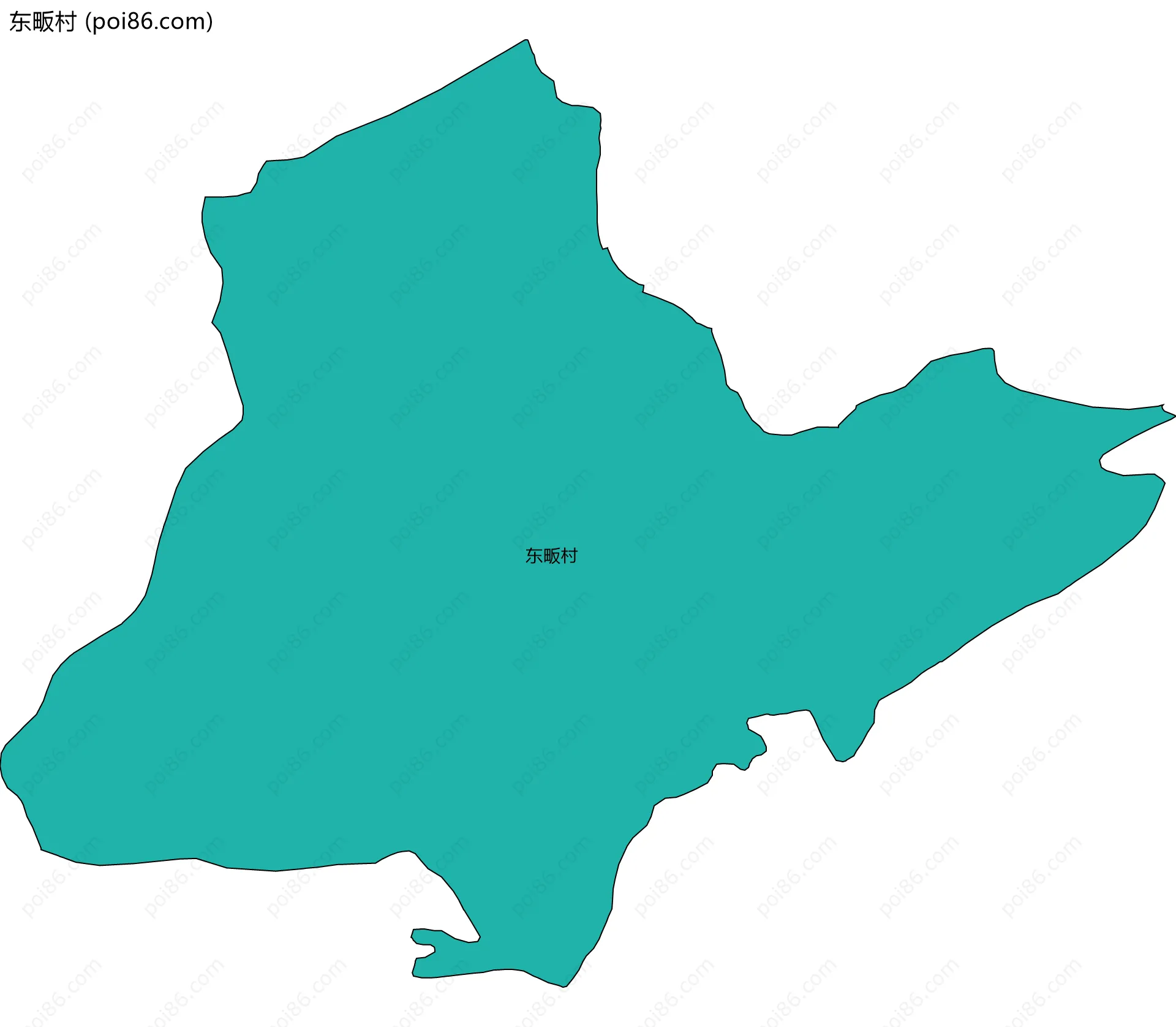 东畈村边界地图