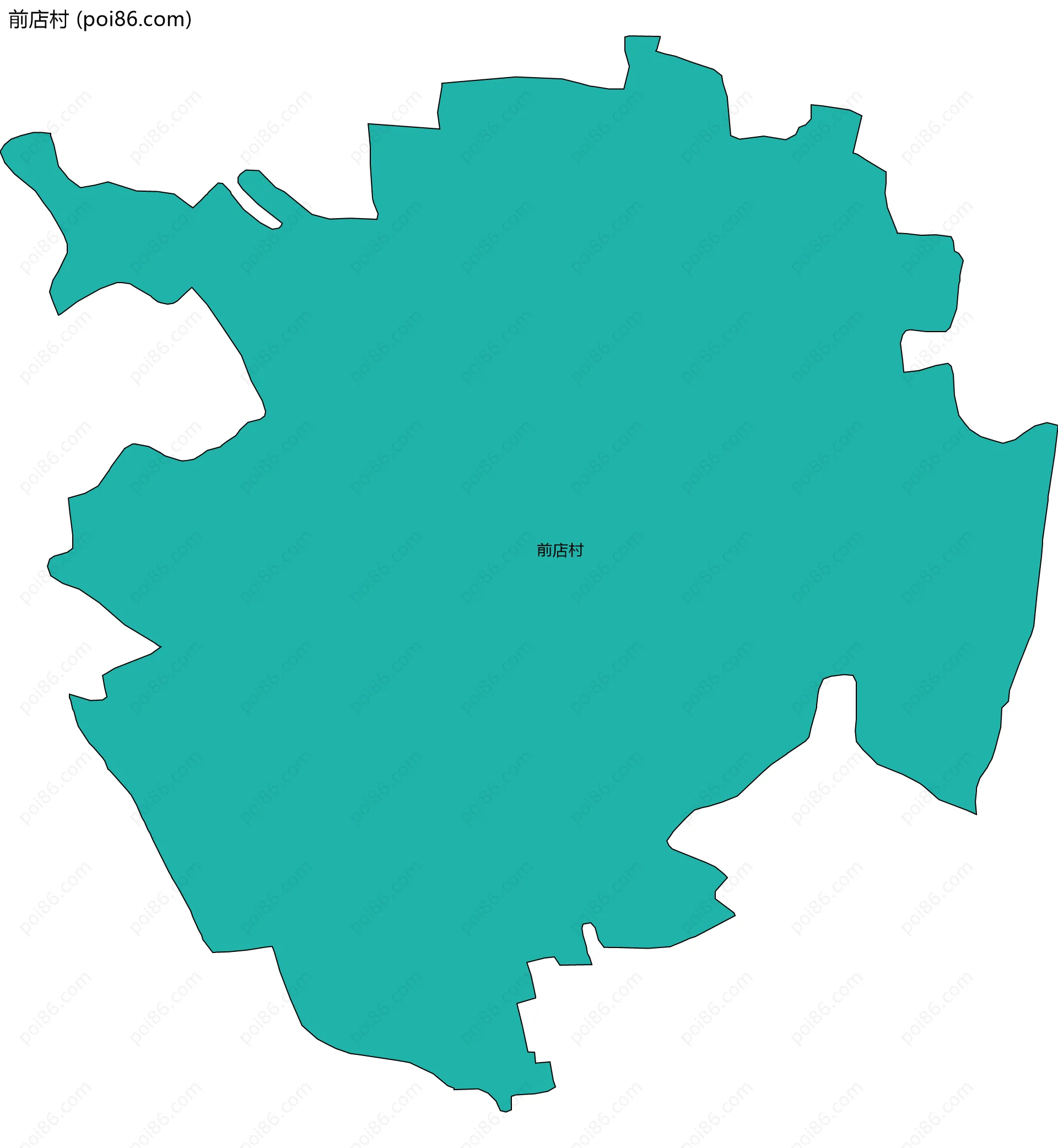 前店村边界地图