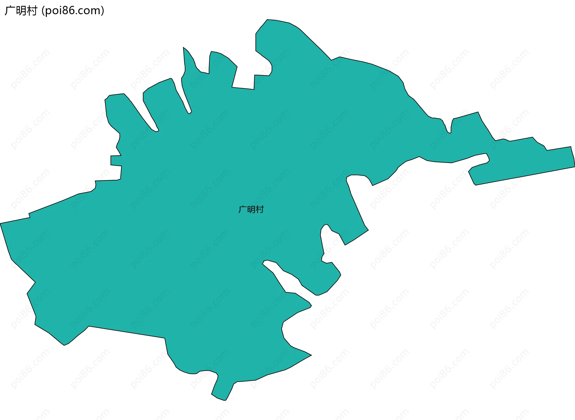 广明村边界地图