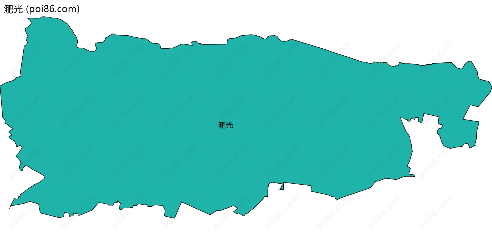 淝光边界地图