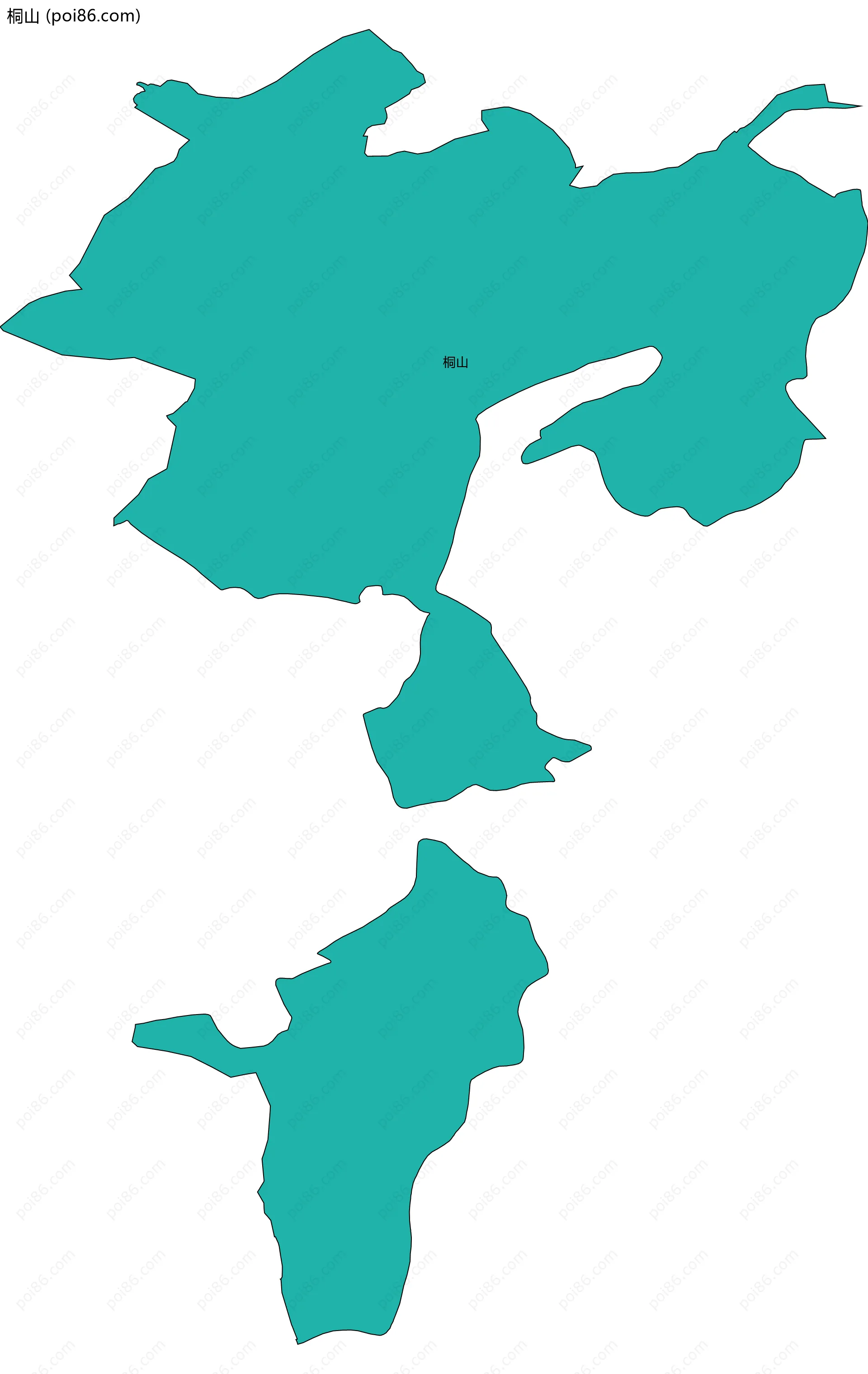 桐山边界地图