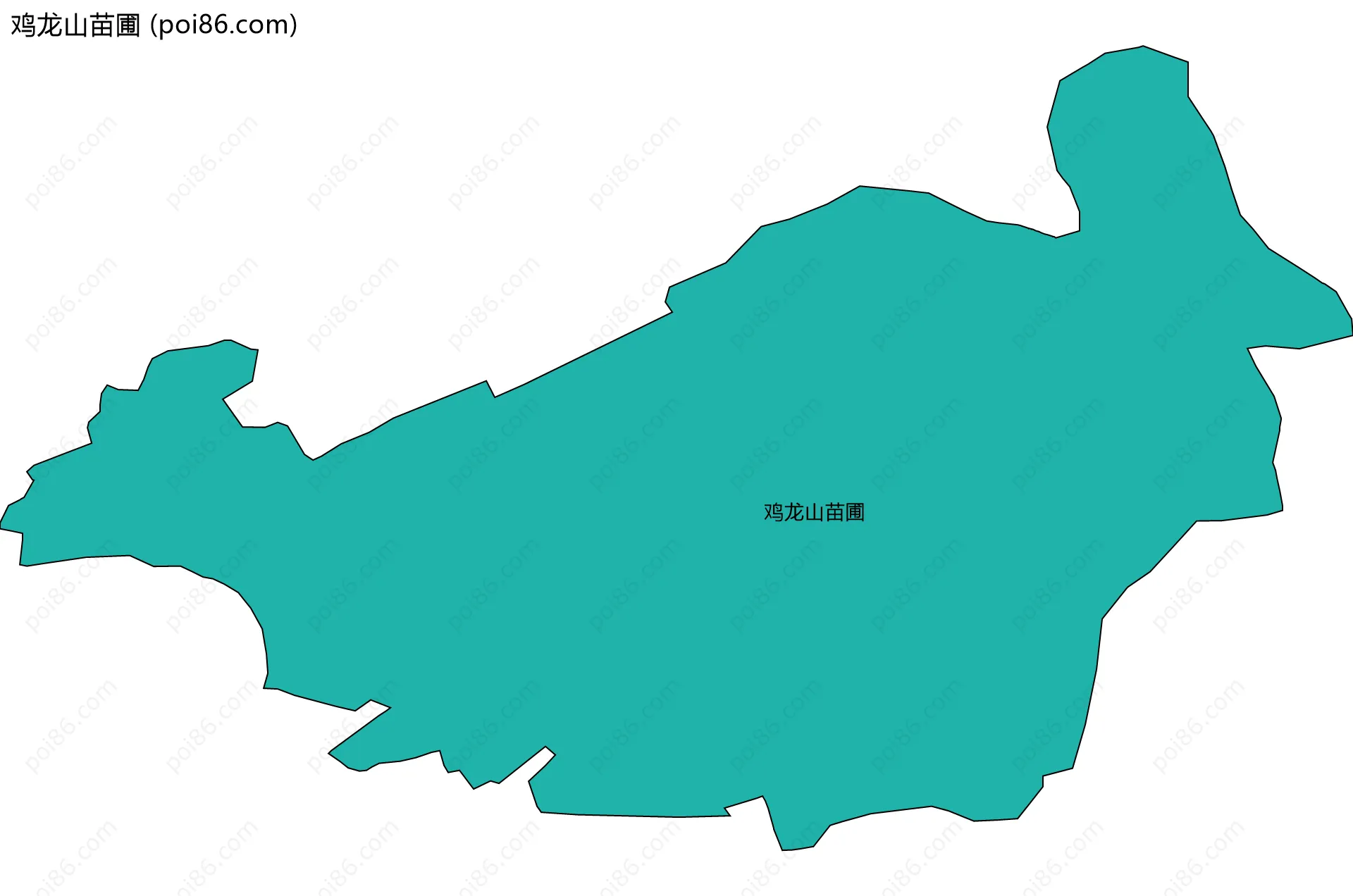 鸡龙山苗圃边界地图