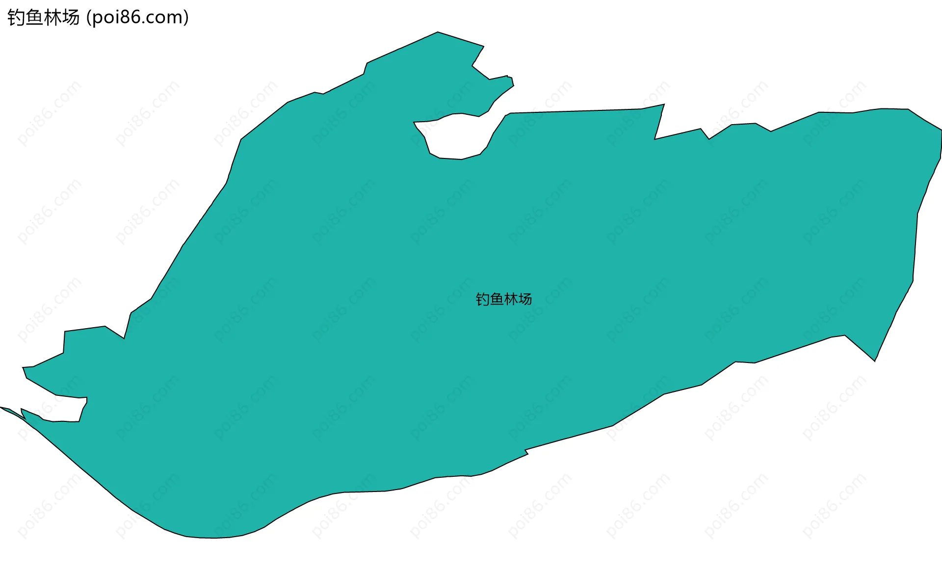 钓鱼林场边界地图