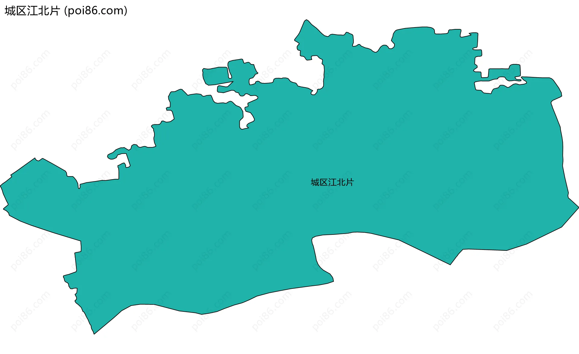 城区江北片边界地图