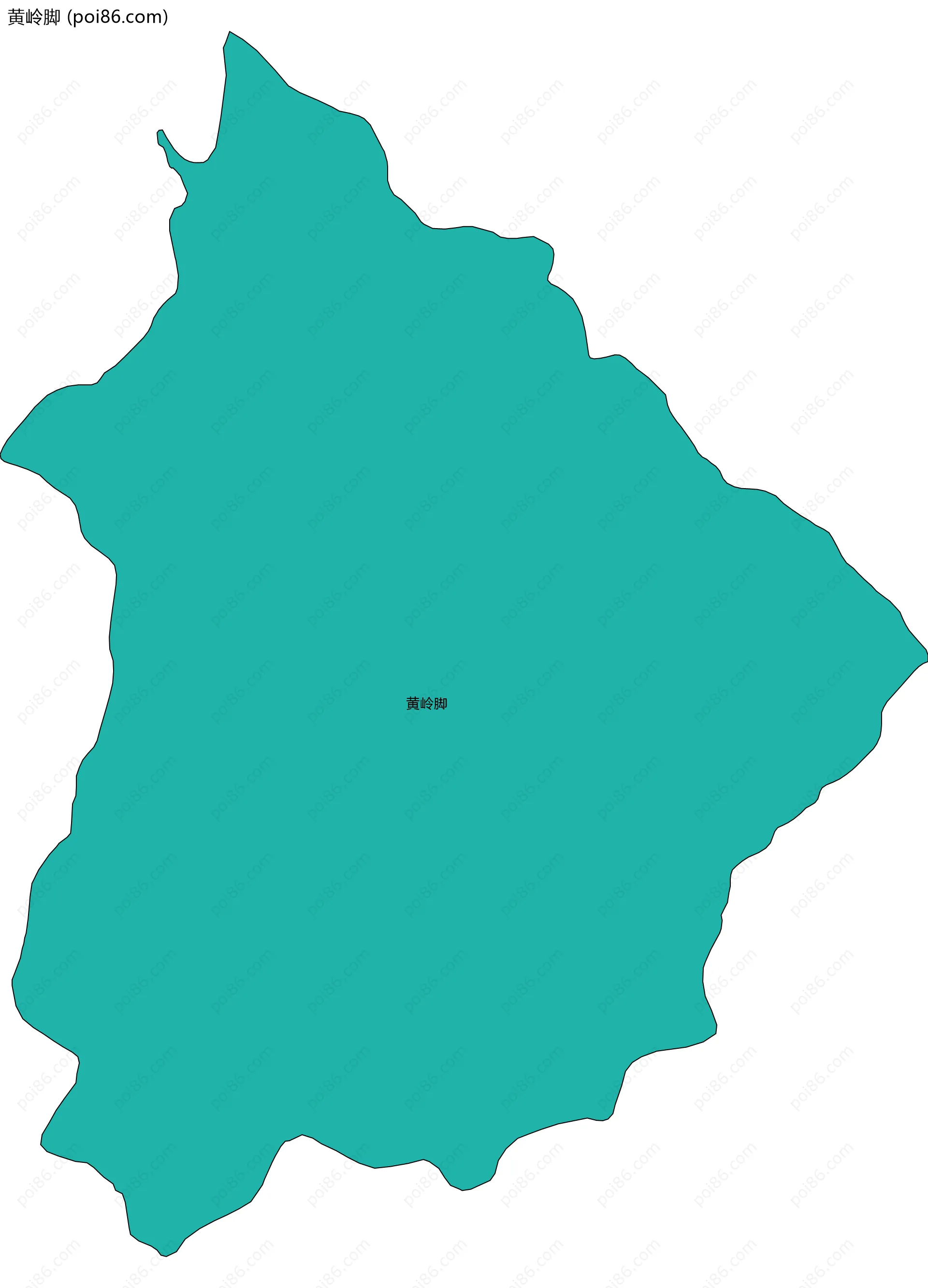黄岭脚边界地图