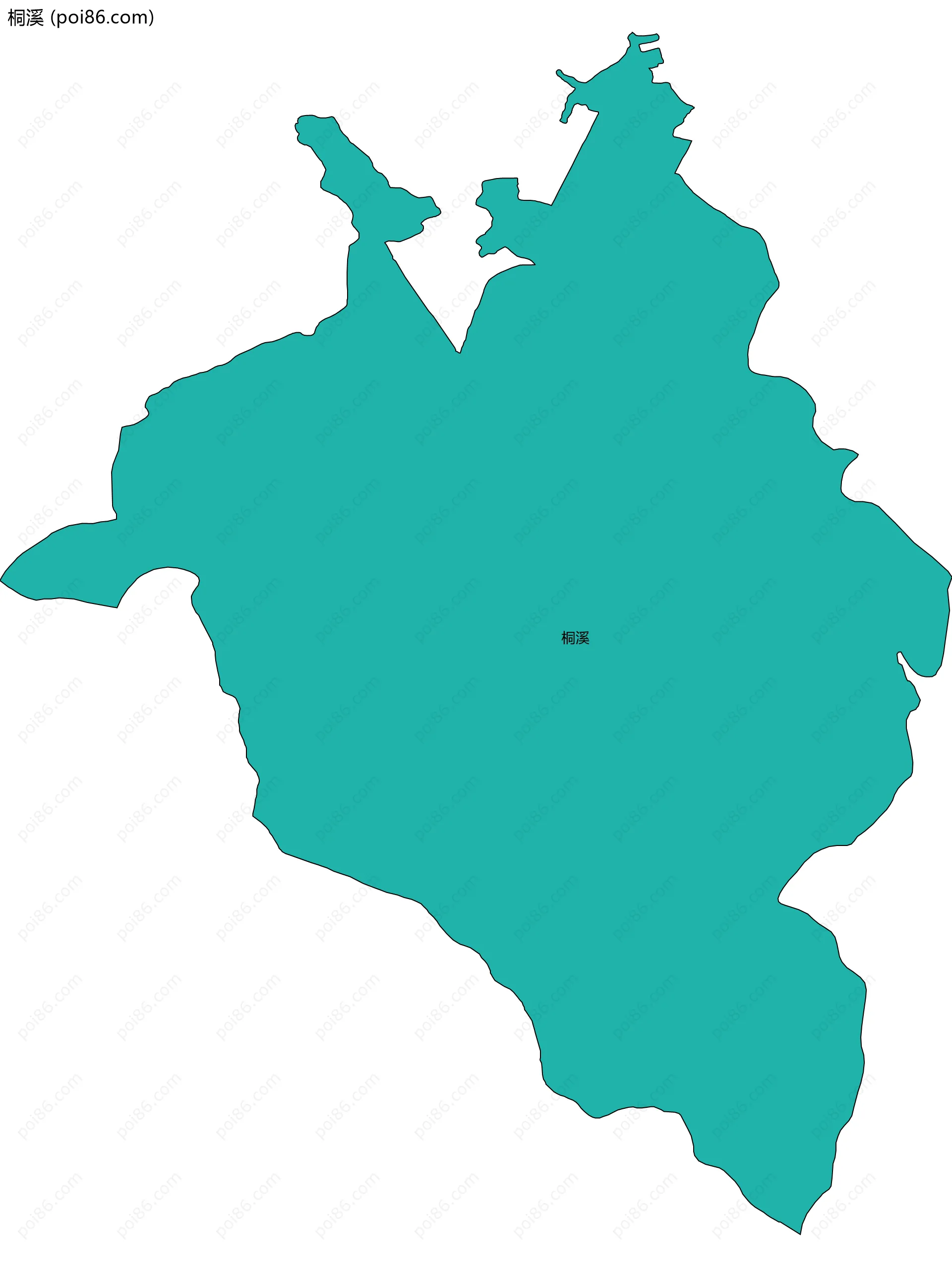 桐溪边界地图