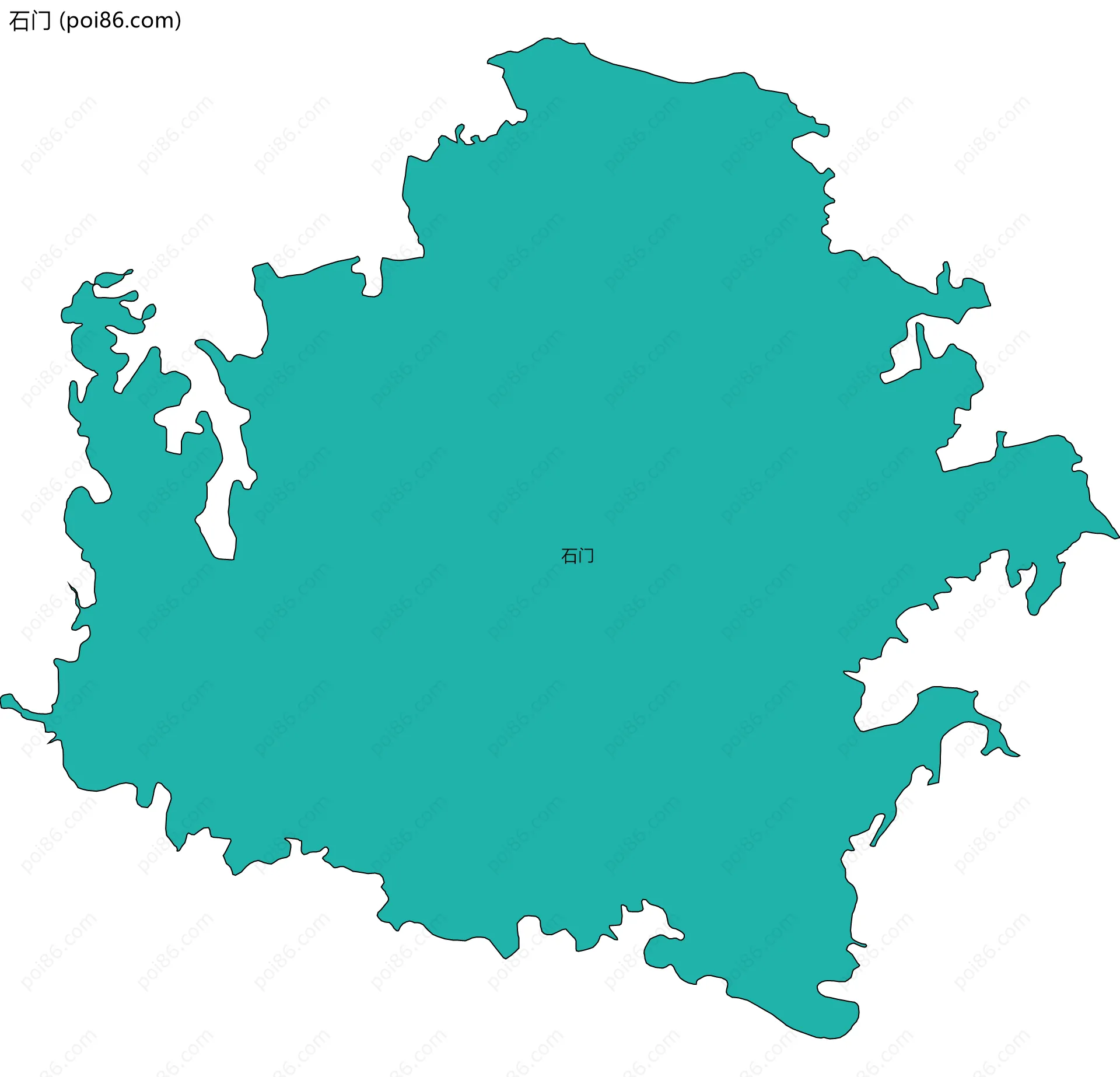 石门边界地图
