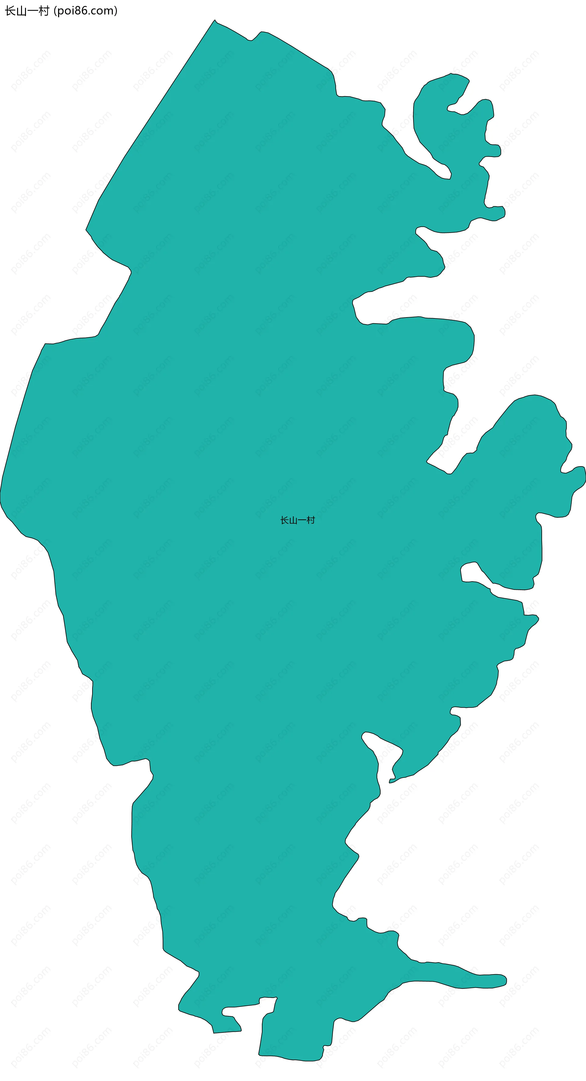长山一村边界地图