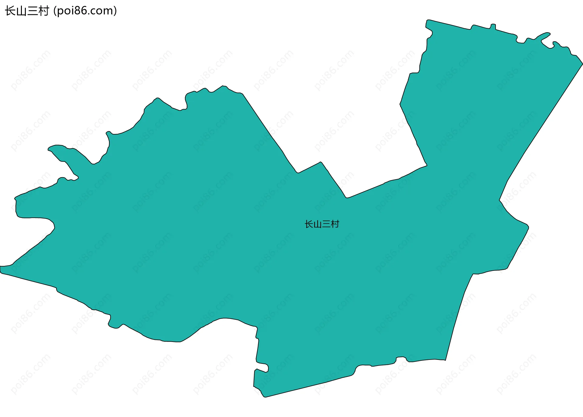 长山三村边界地图