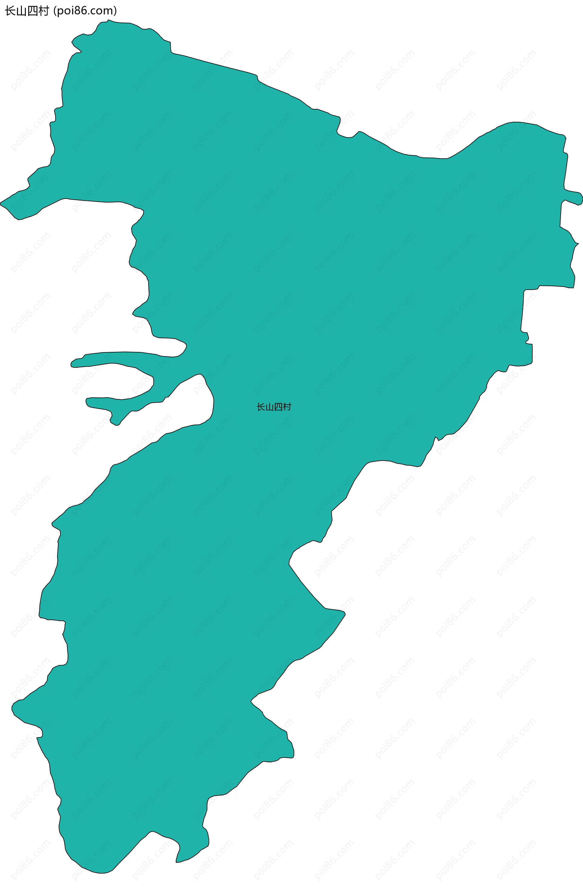 长山四村边界地图