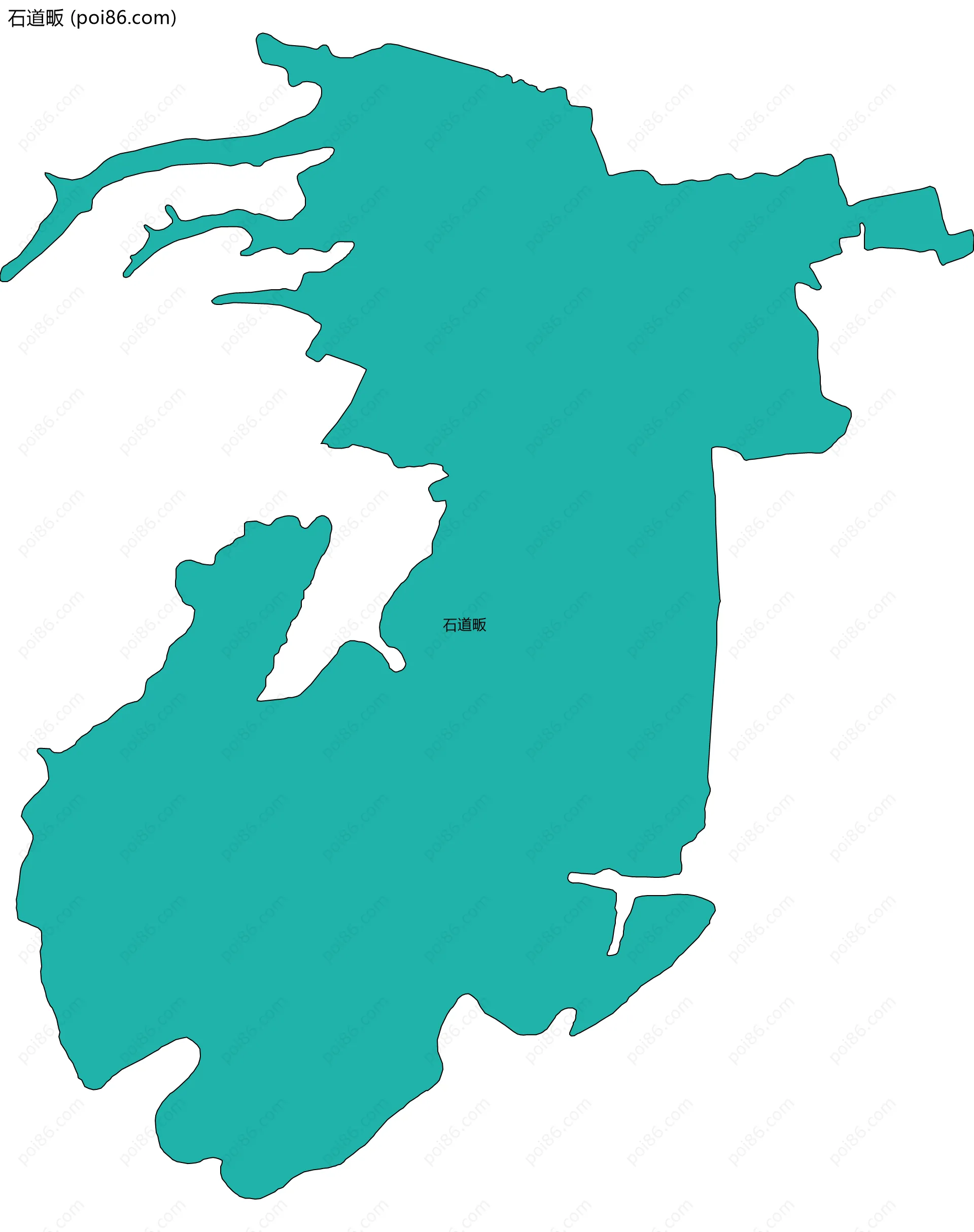 石道畈边界地图