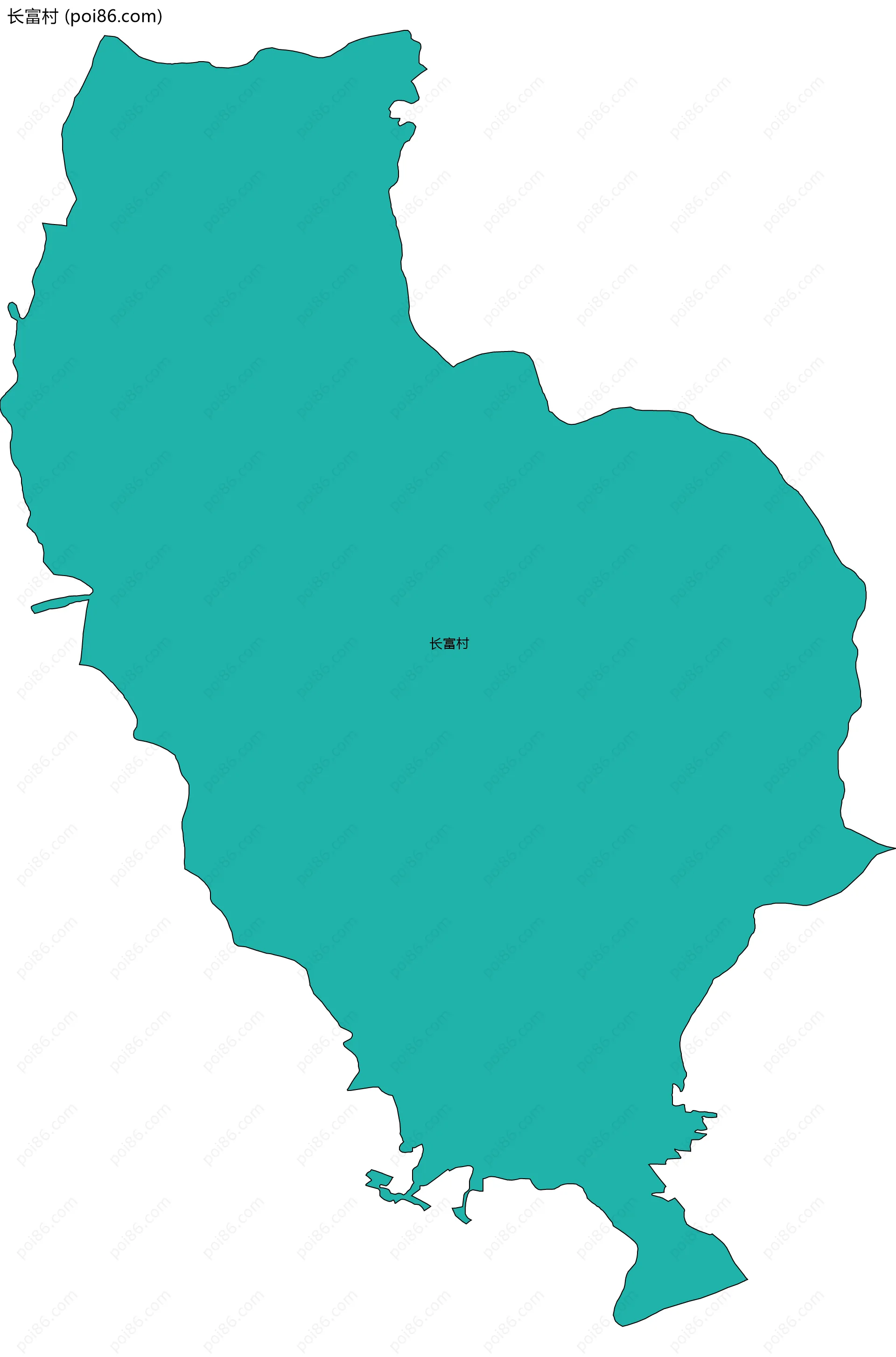 长富村边界地图