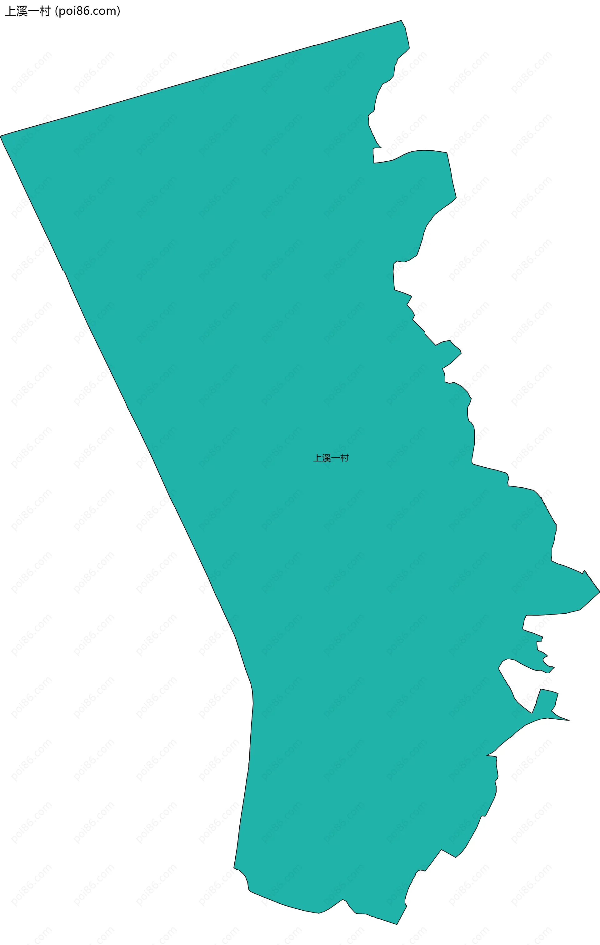 上溪一村边界地图