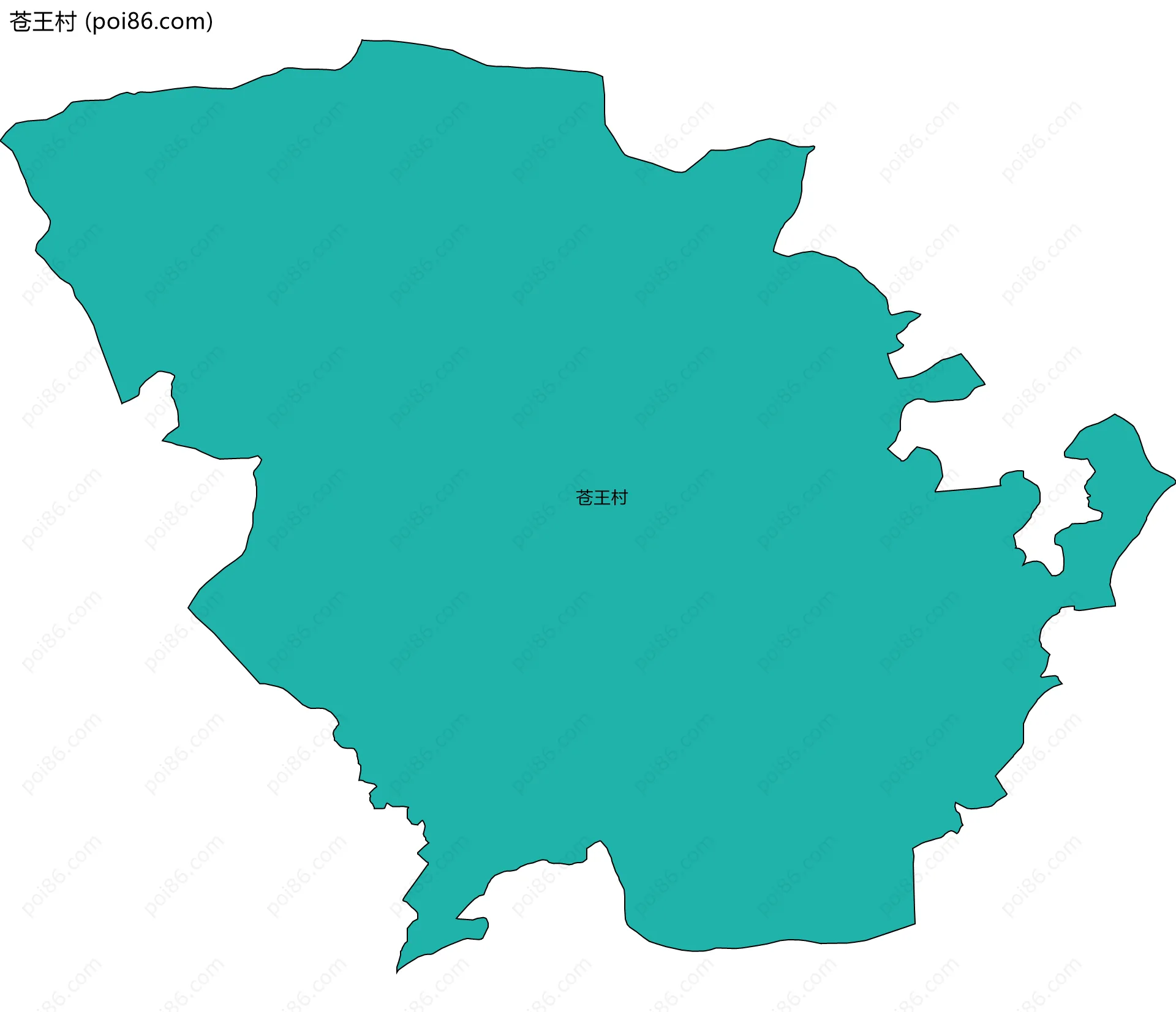苍王村边界地图