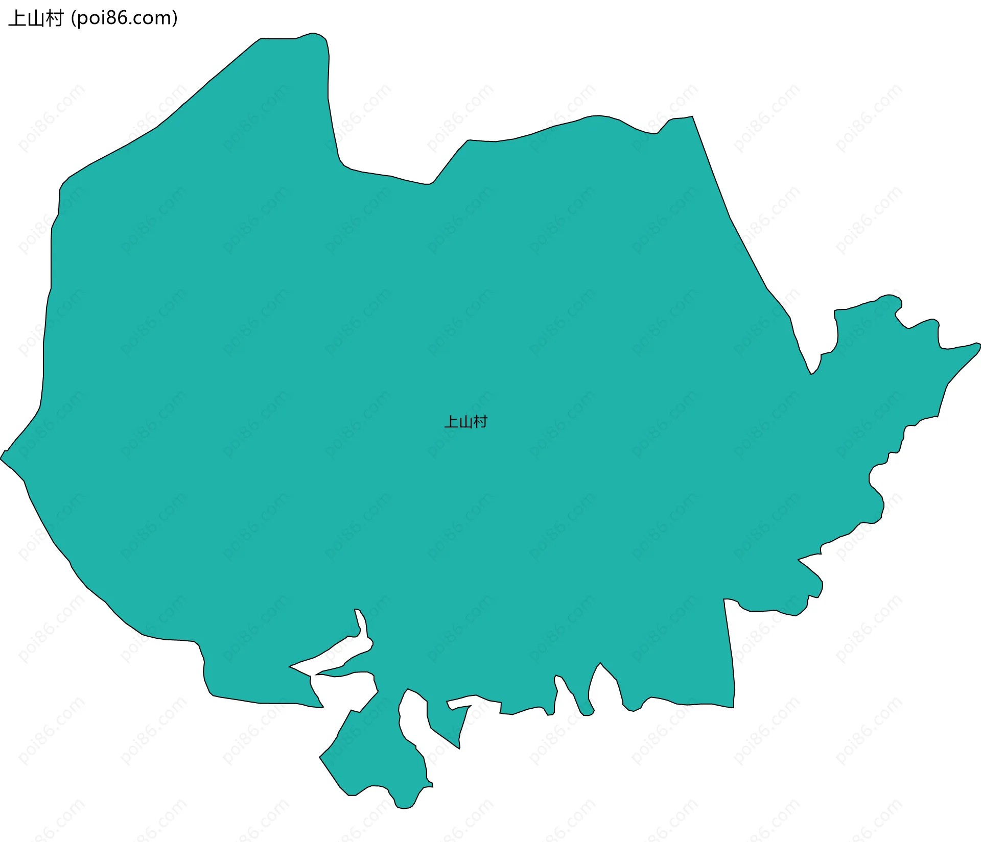 上山村边界地图