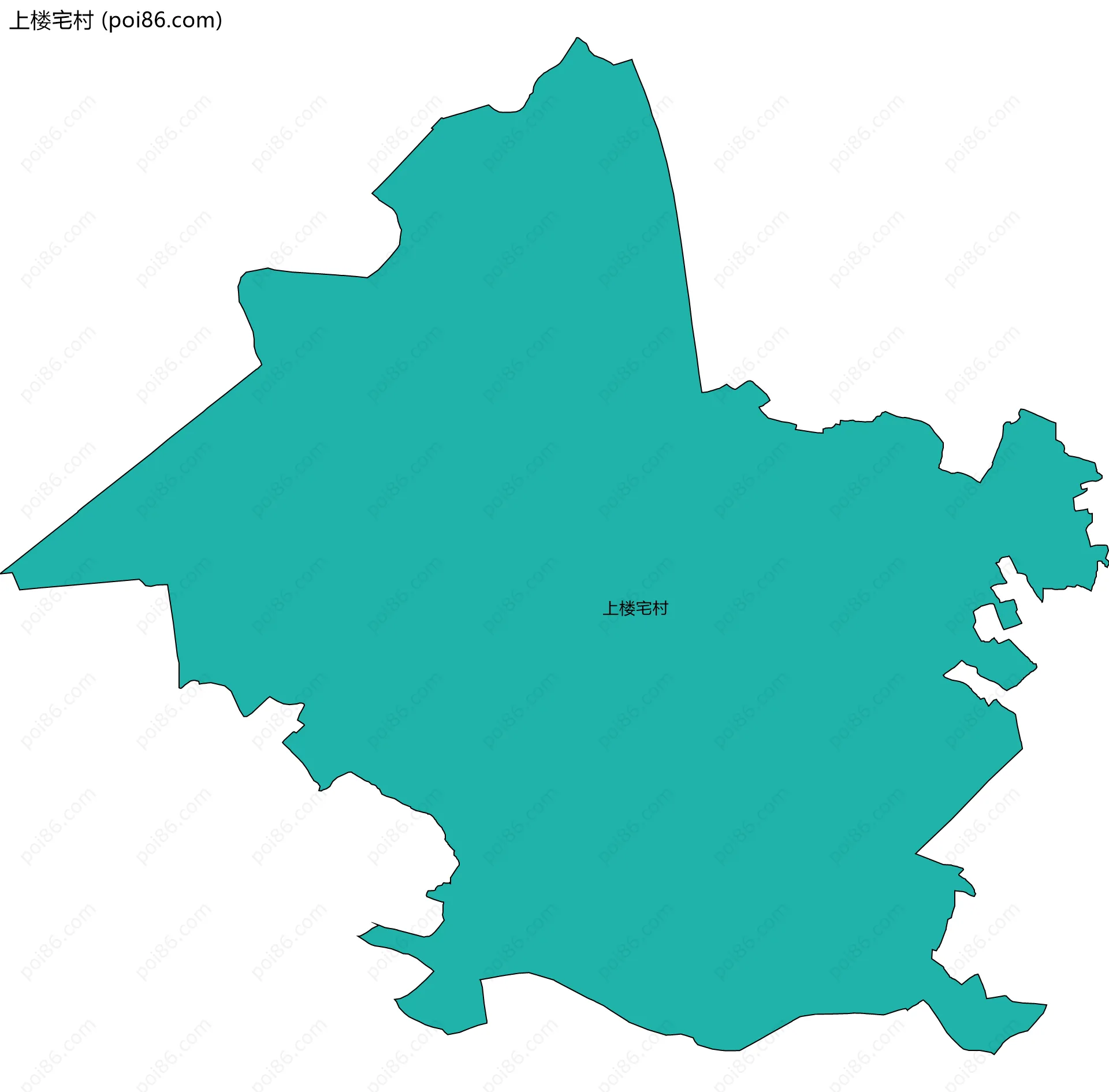 上楼宅村边界地图