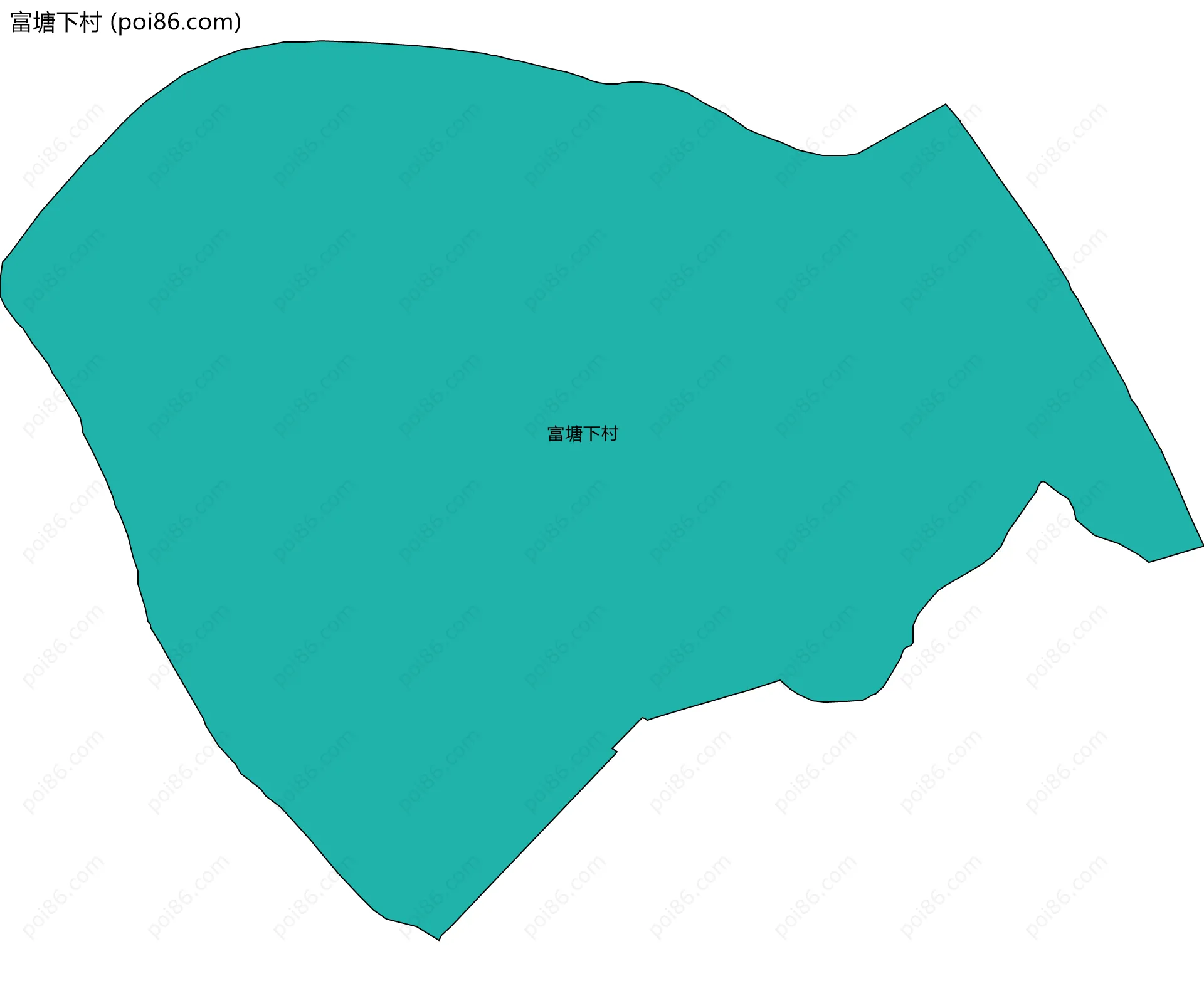 富塘下村边界地图
