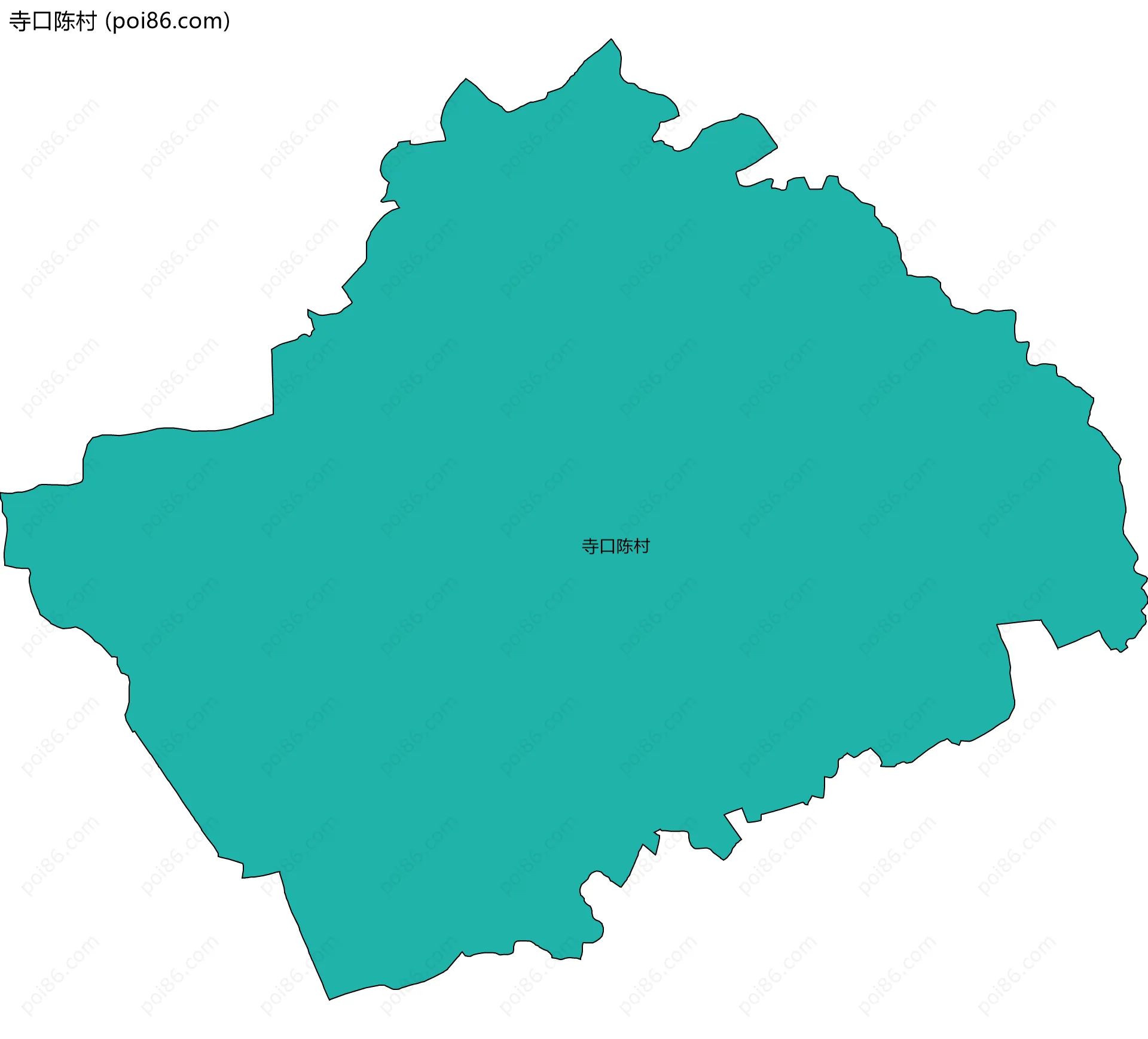 寺口陈村边界地图