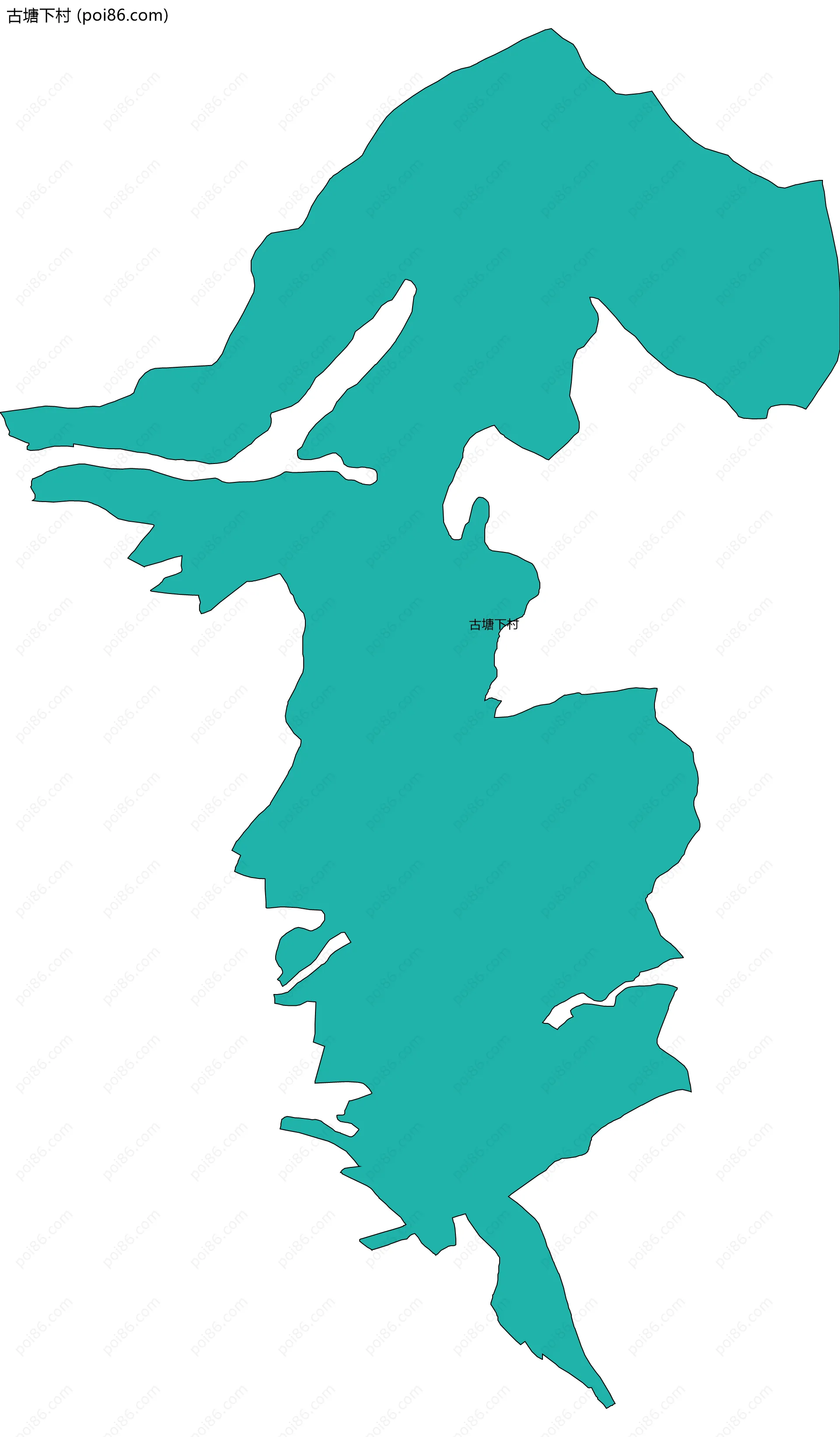 古塘下村边界地图