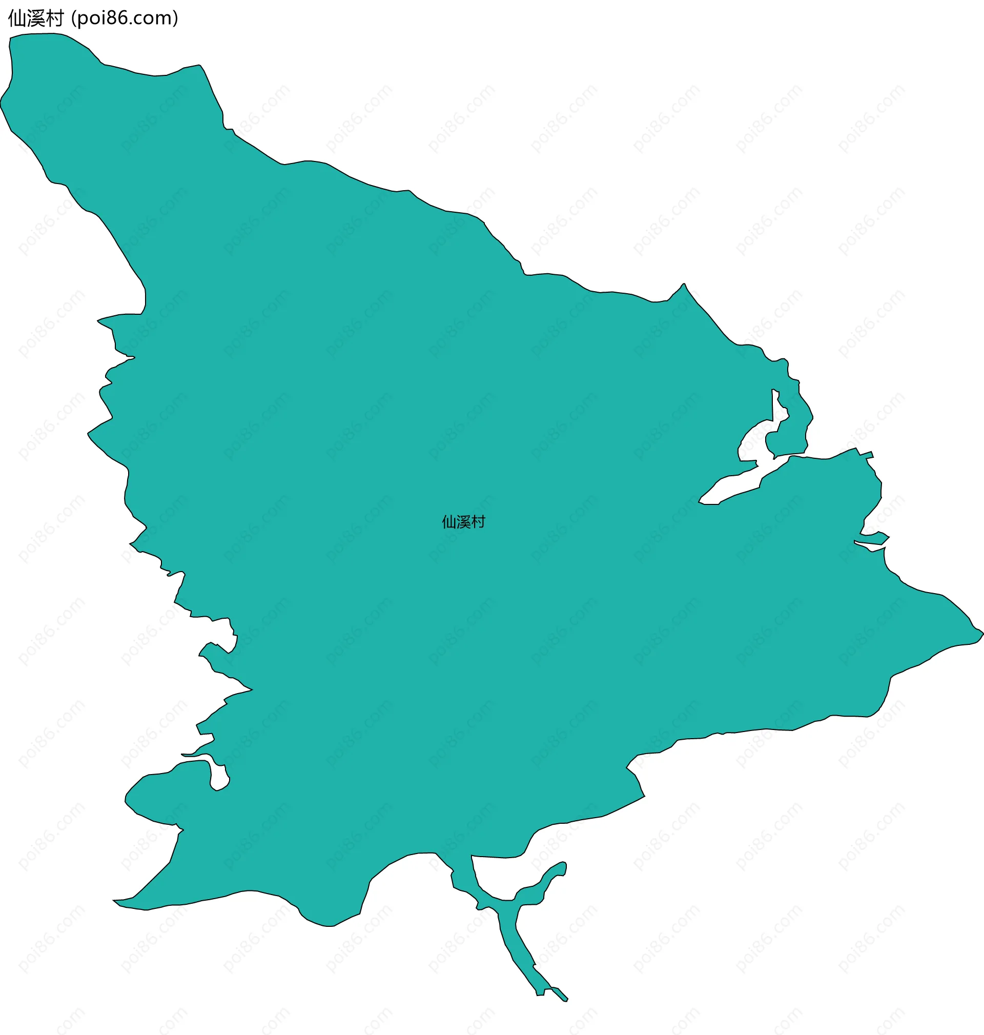 仙溪村边界地图