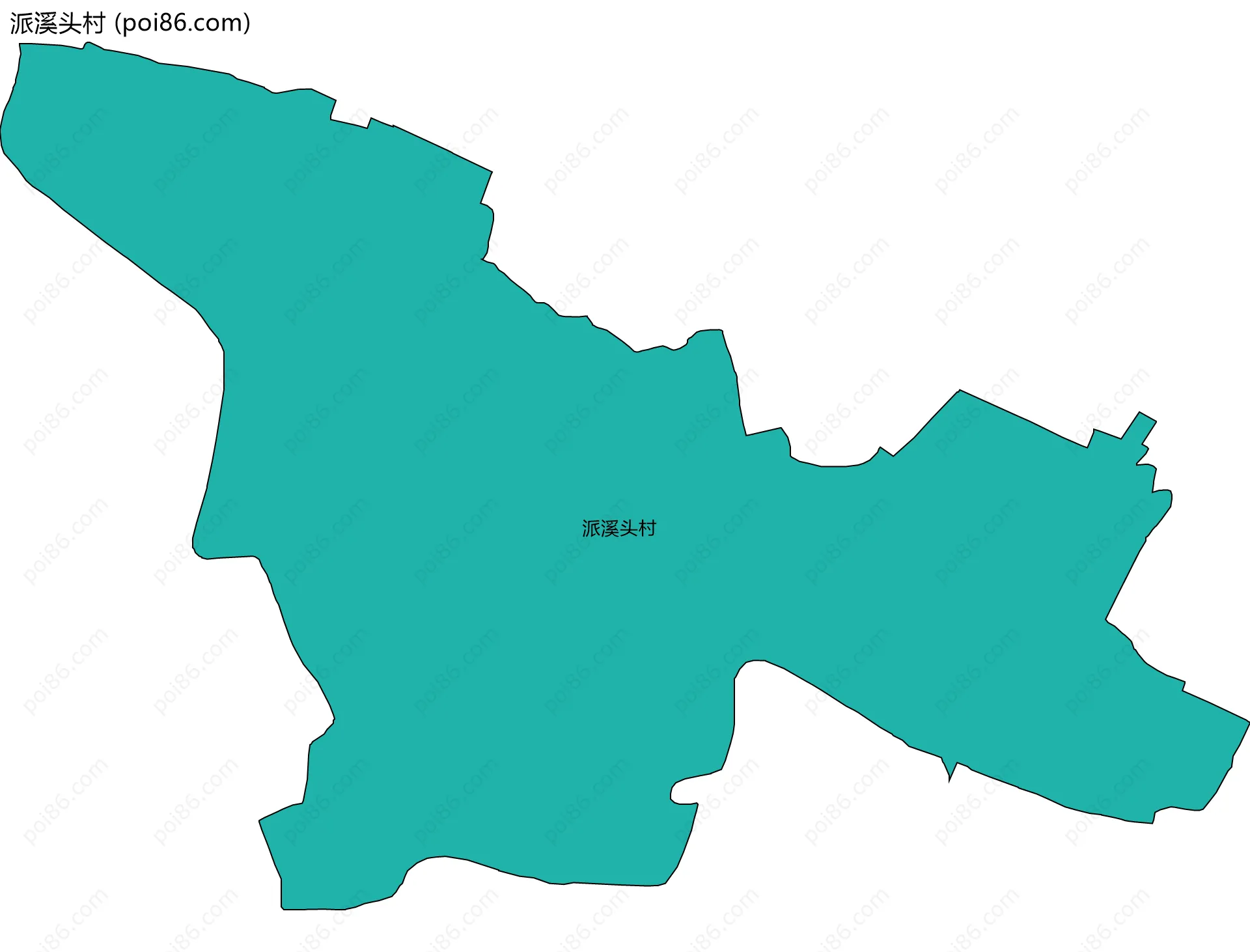 派溪头村边界地图