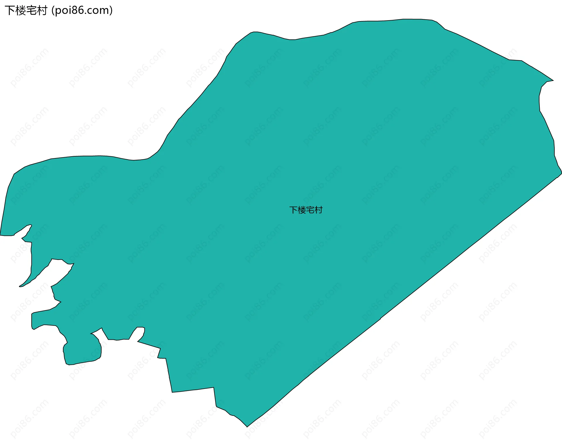 下楼宅村边界地图