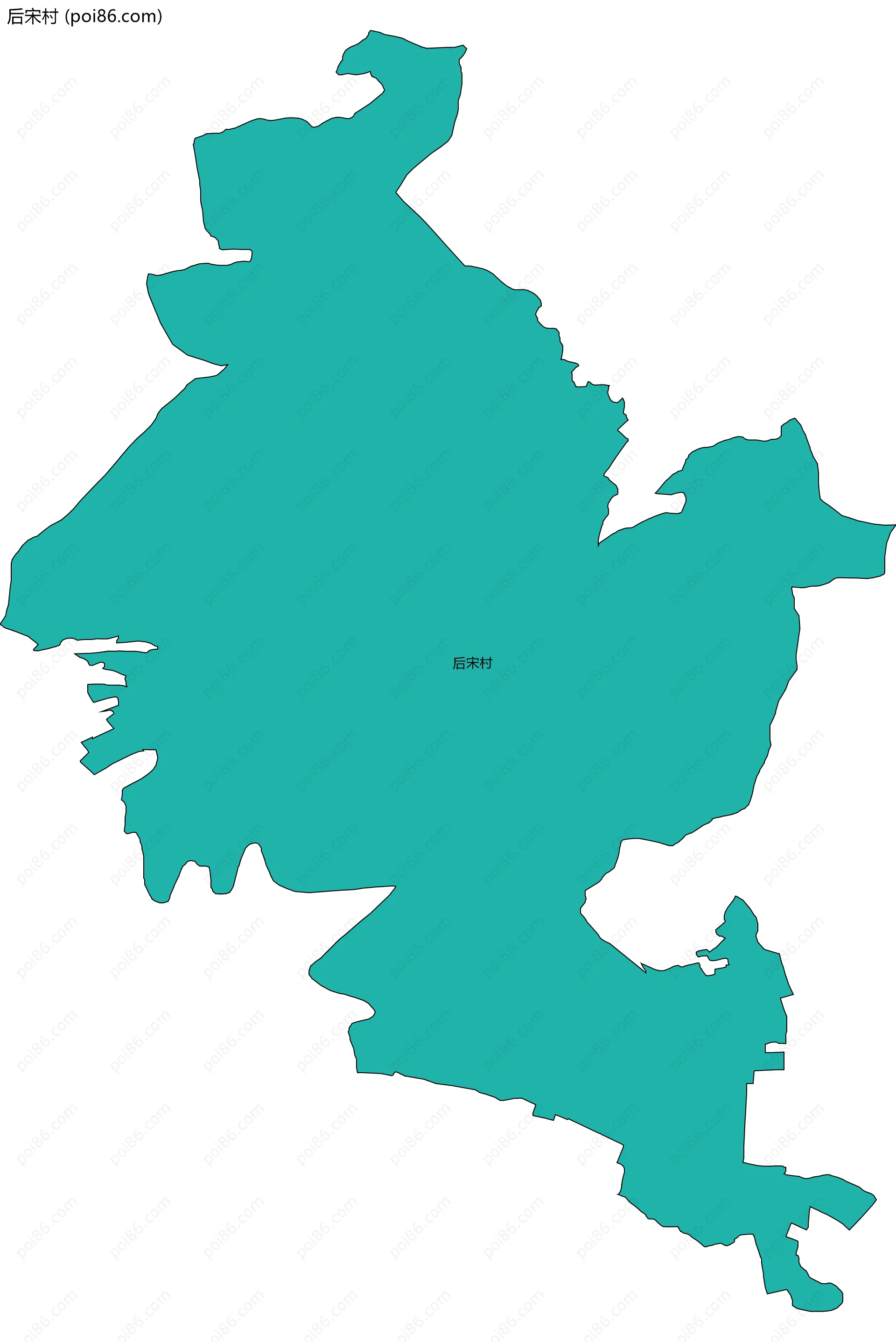 后宋村边界地图