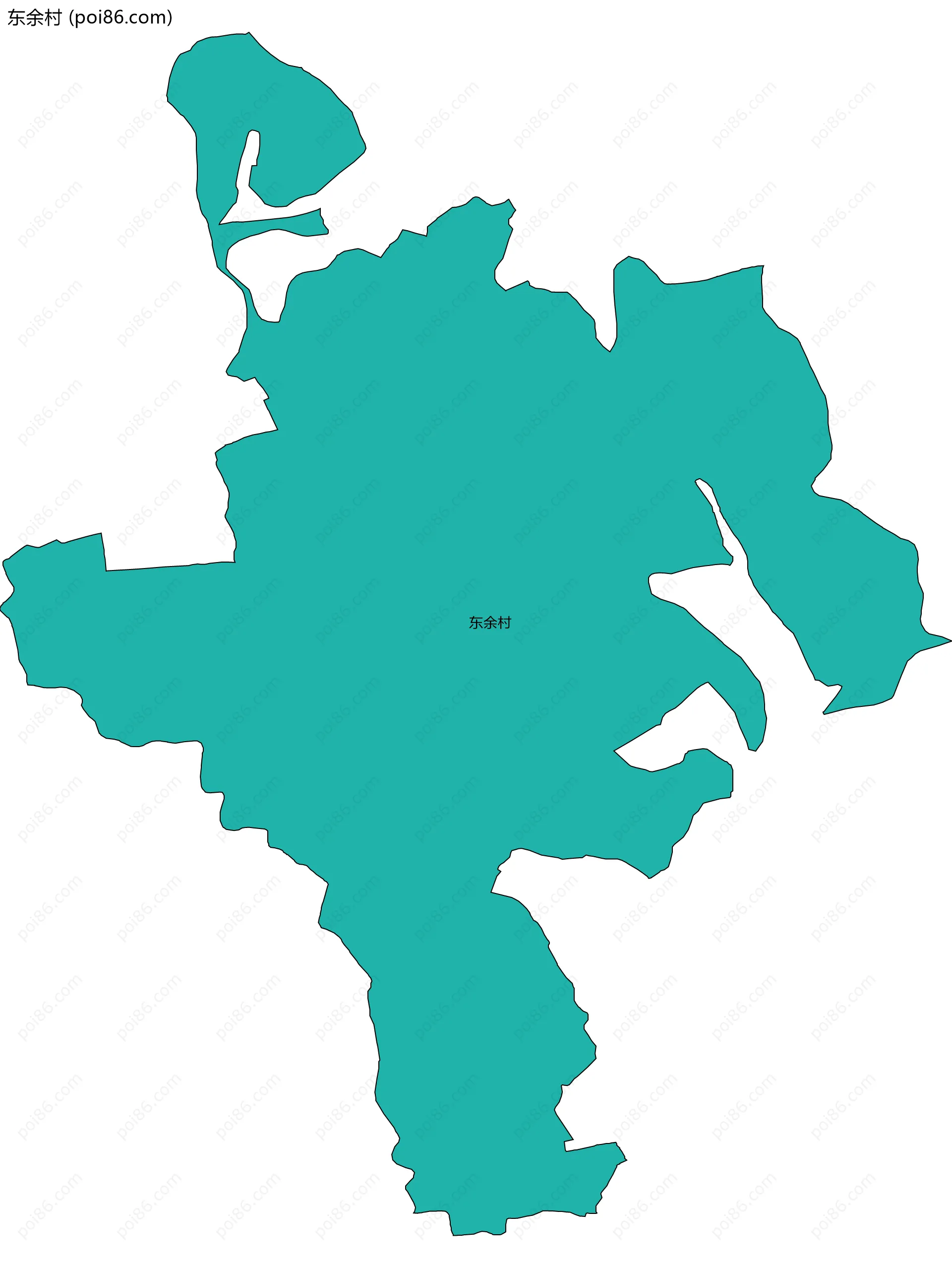 东余村边界地图