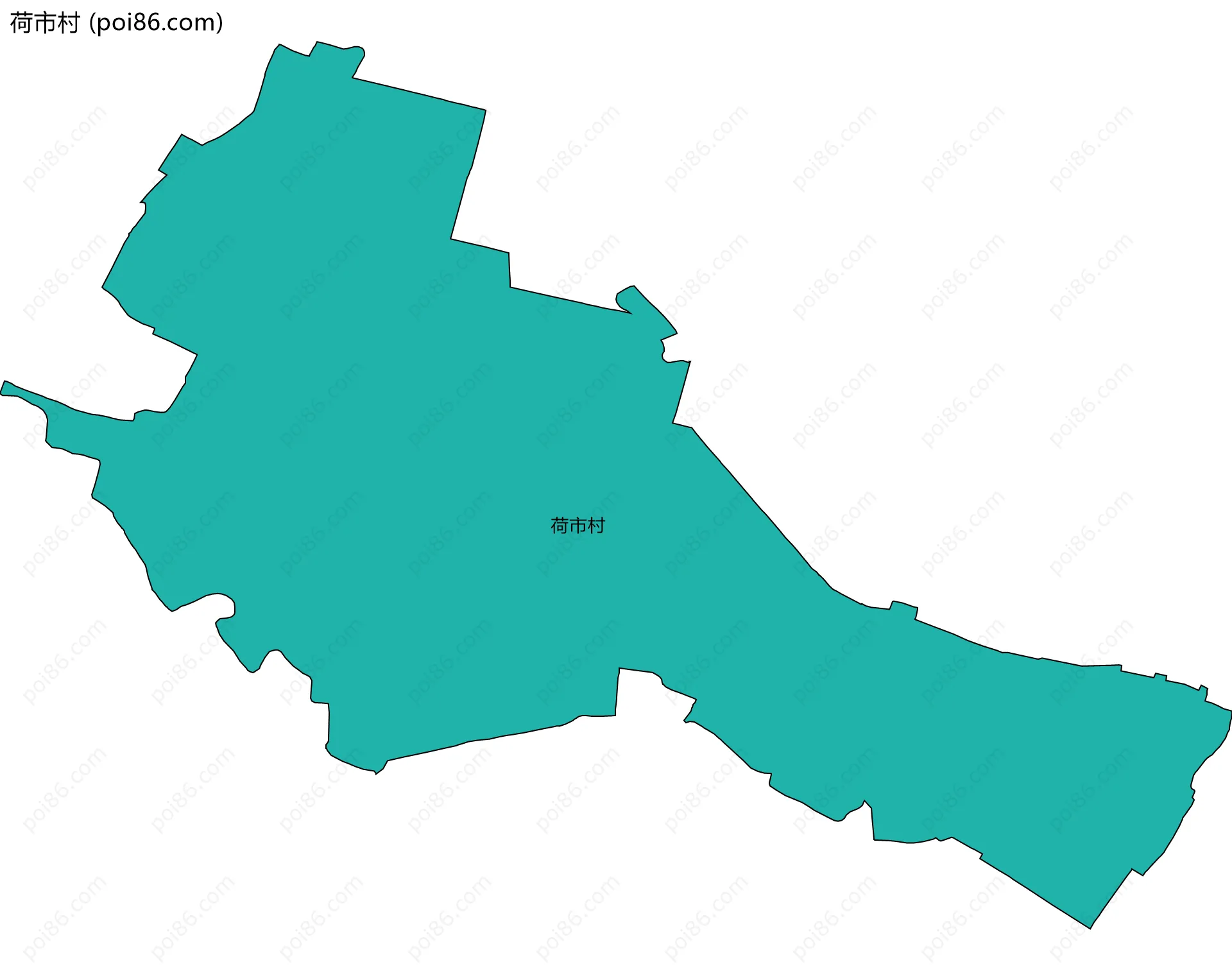 荷市村边界地图