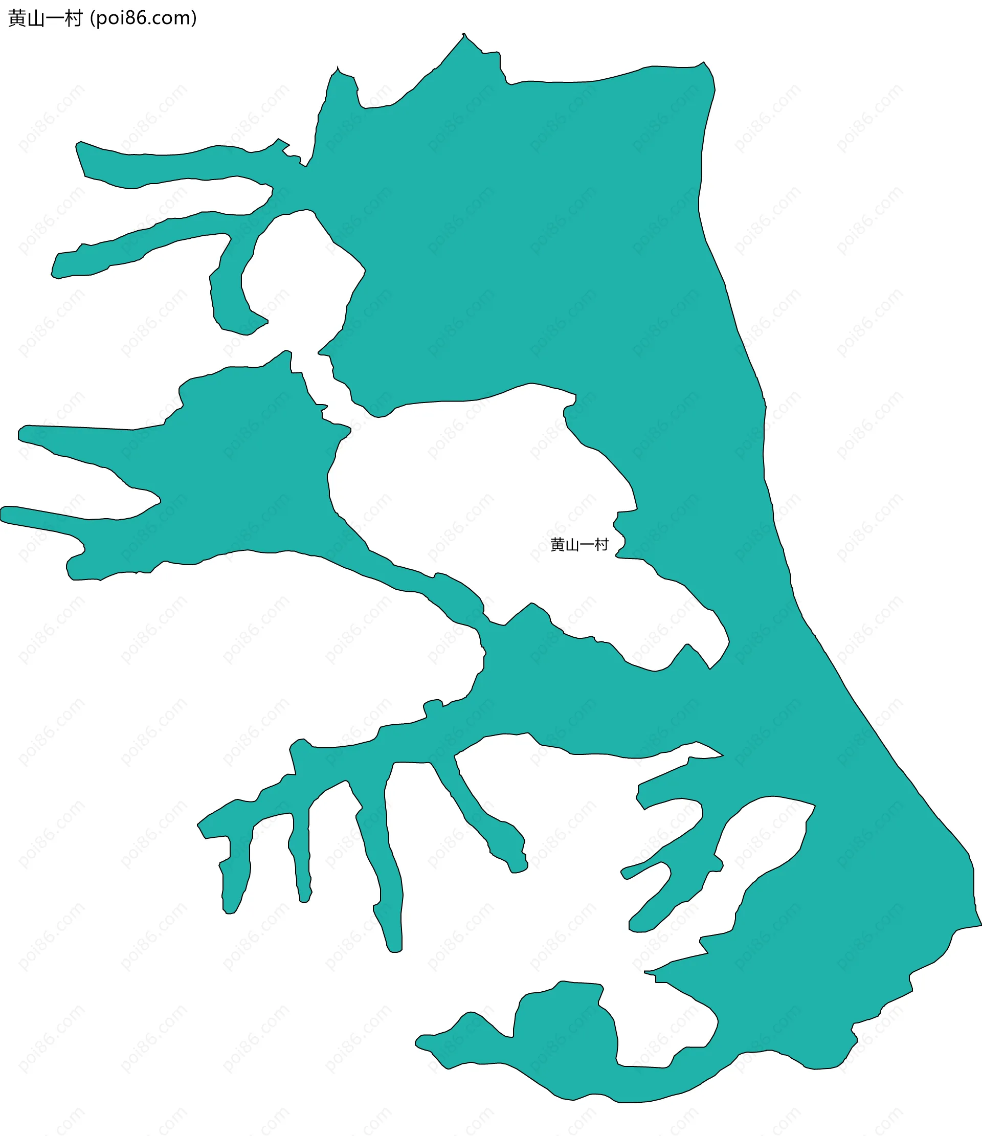 黄山一村边界地图