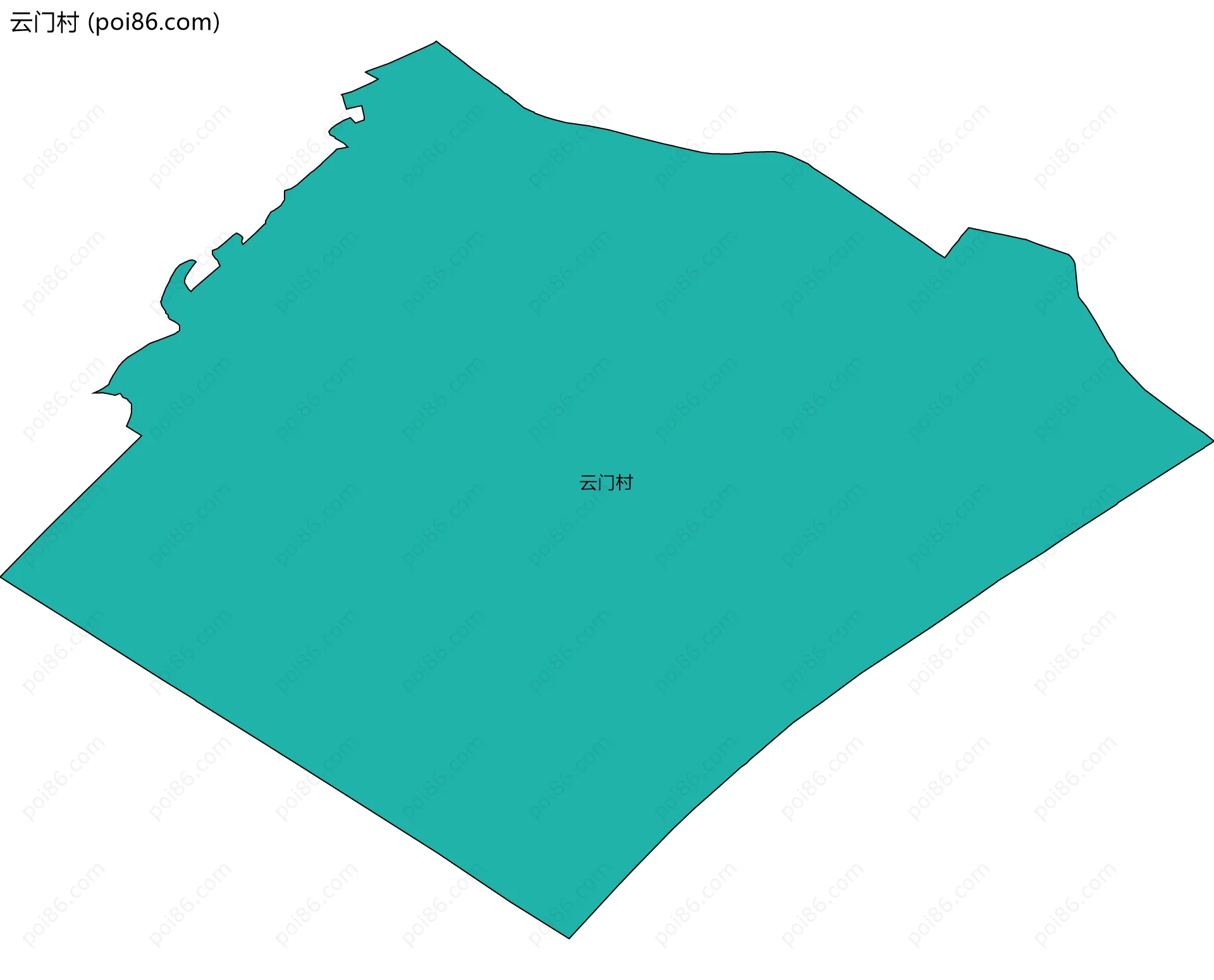 云门村边界地图