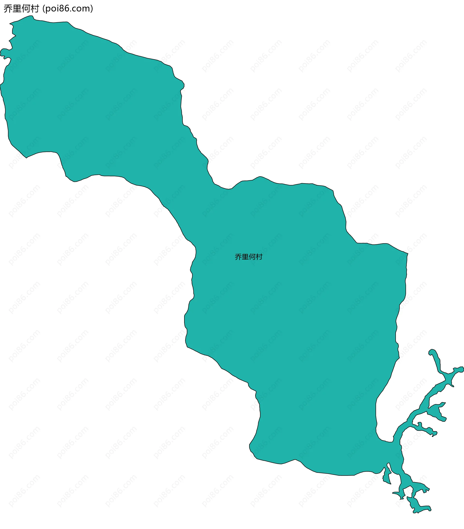 乔里何村边界地图