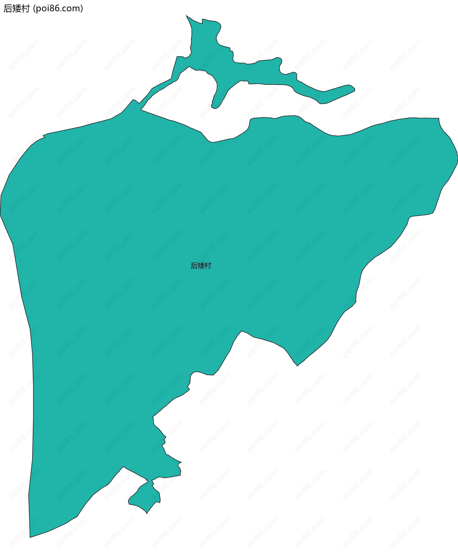 后矮村边界地图