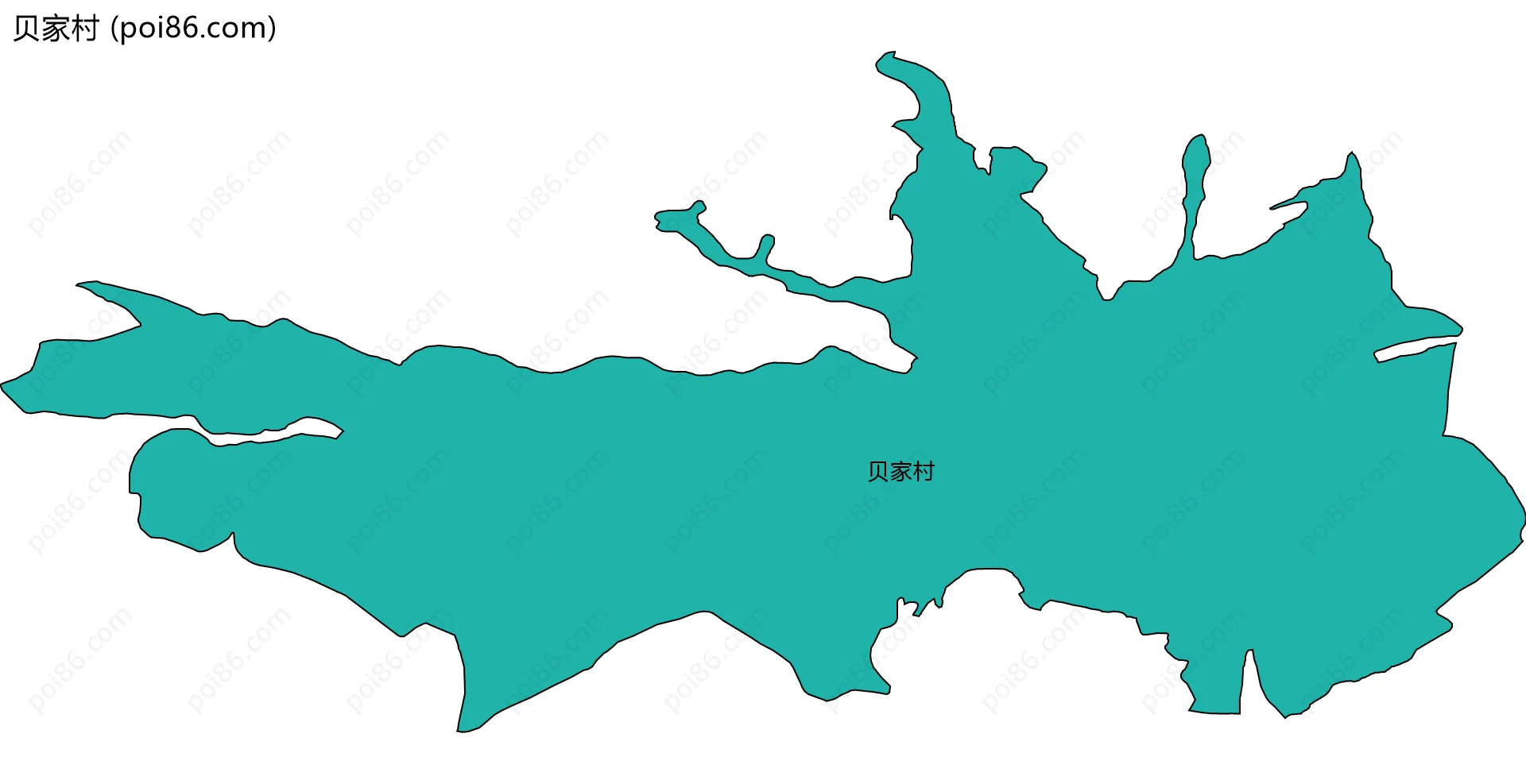 贝家村边界地图