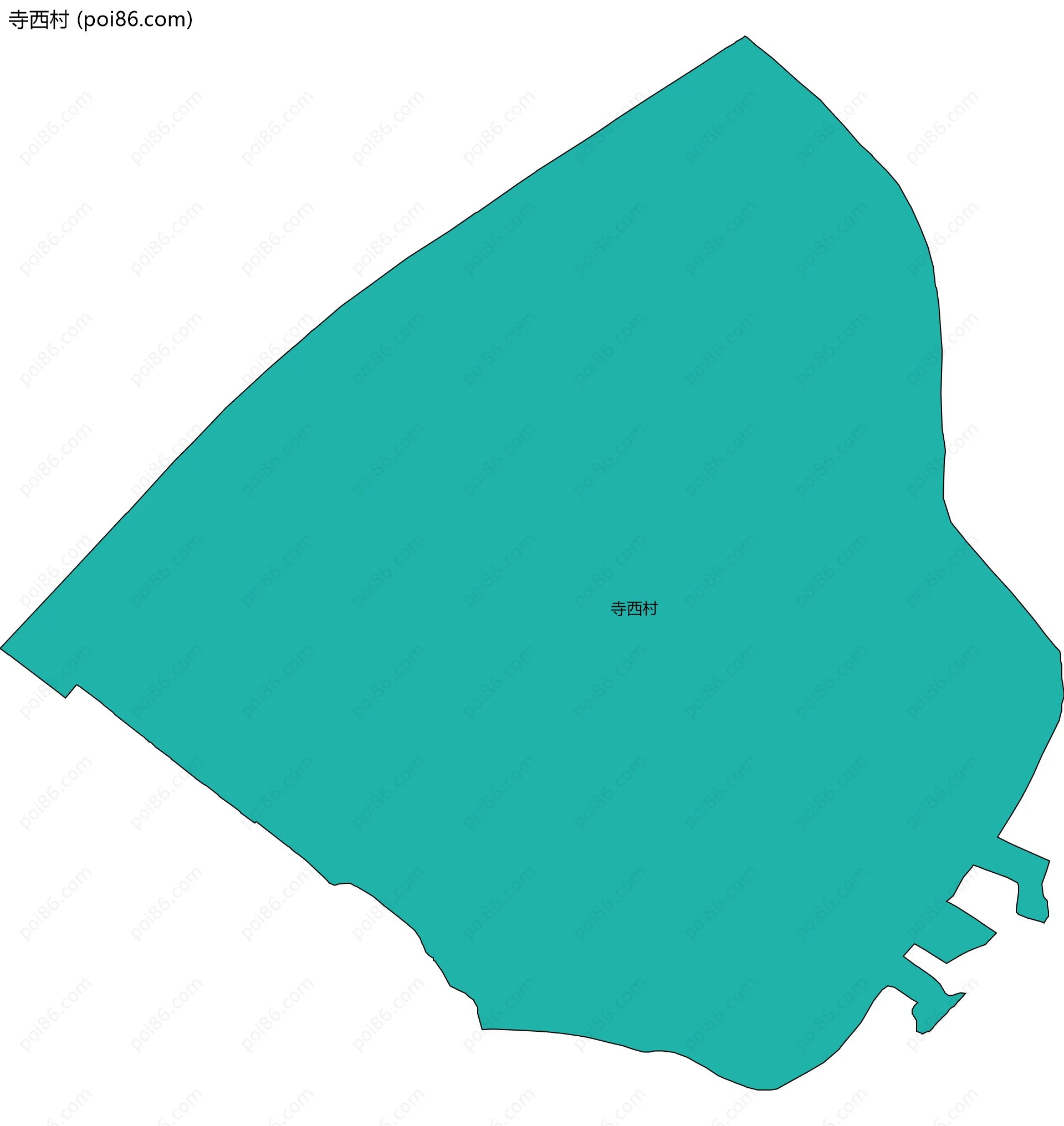 寺西村边界地图