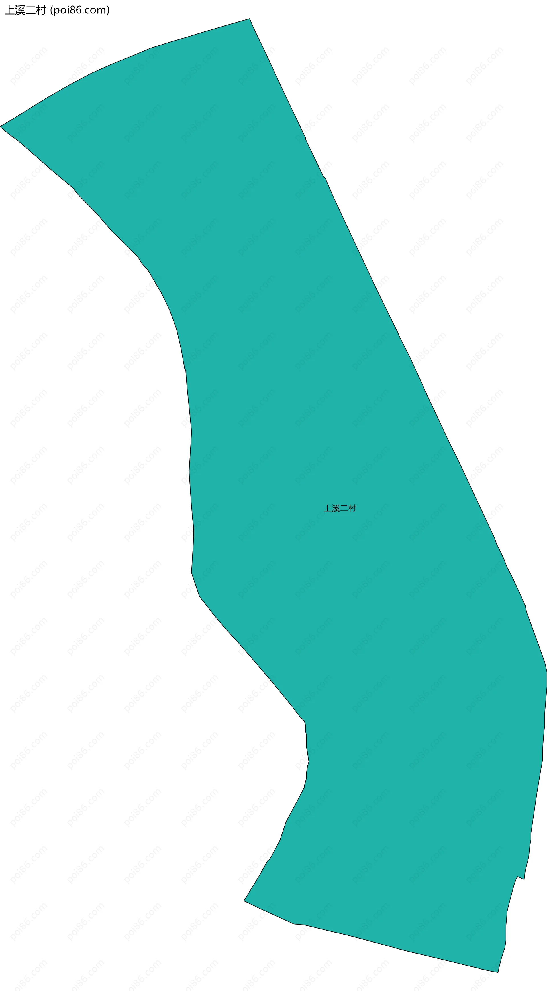 上溪二村边界地图