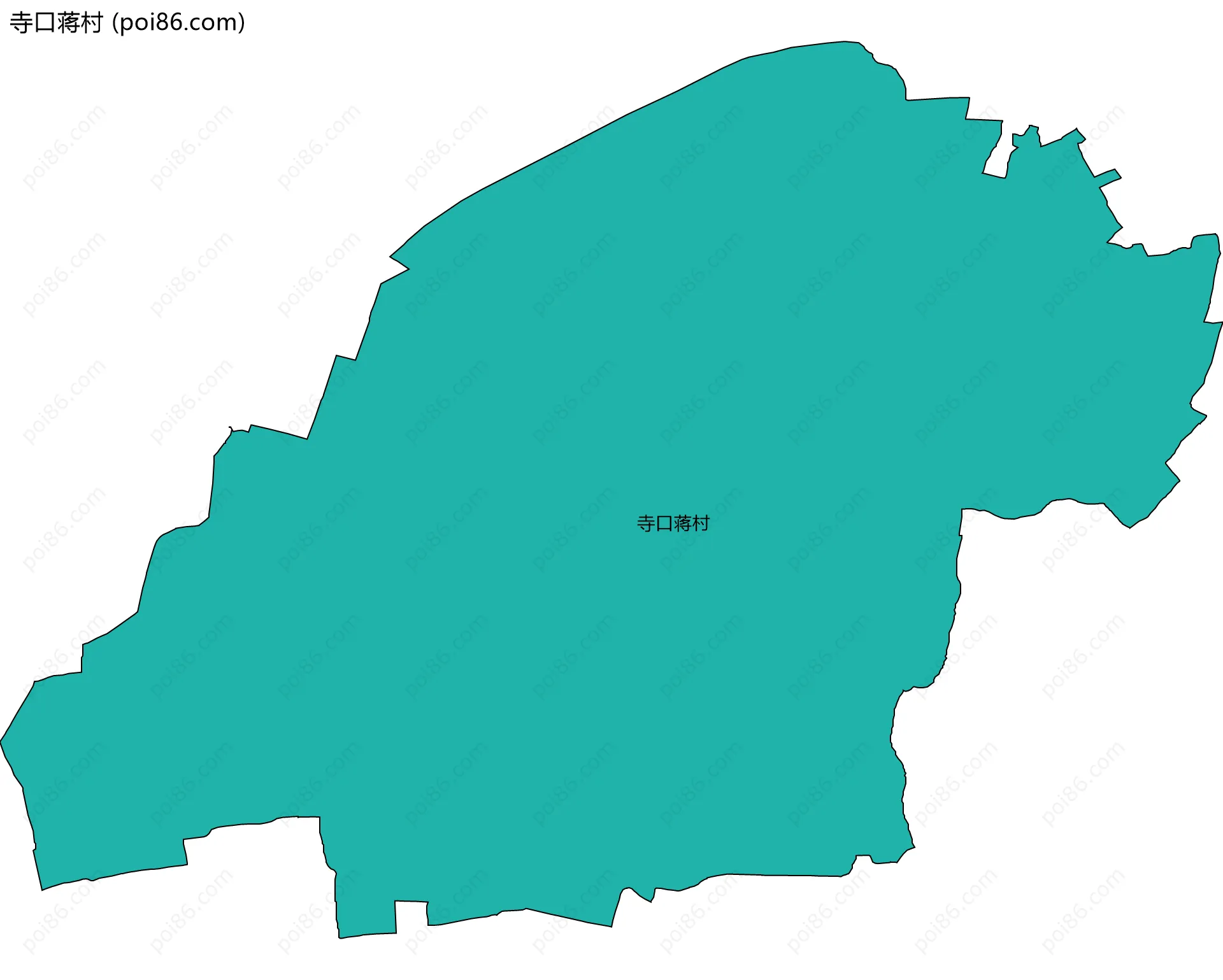 寺口蒋村边界地图