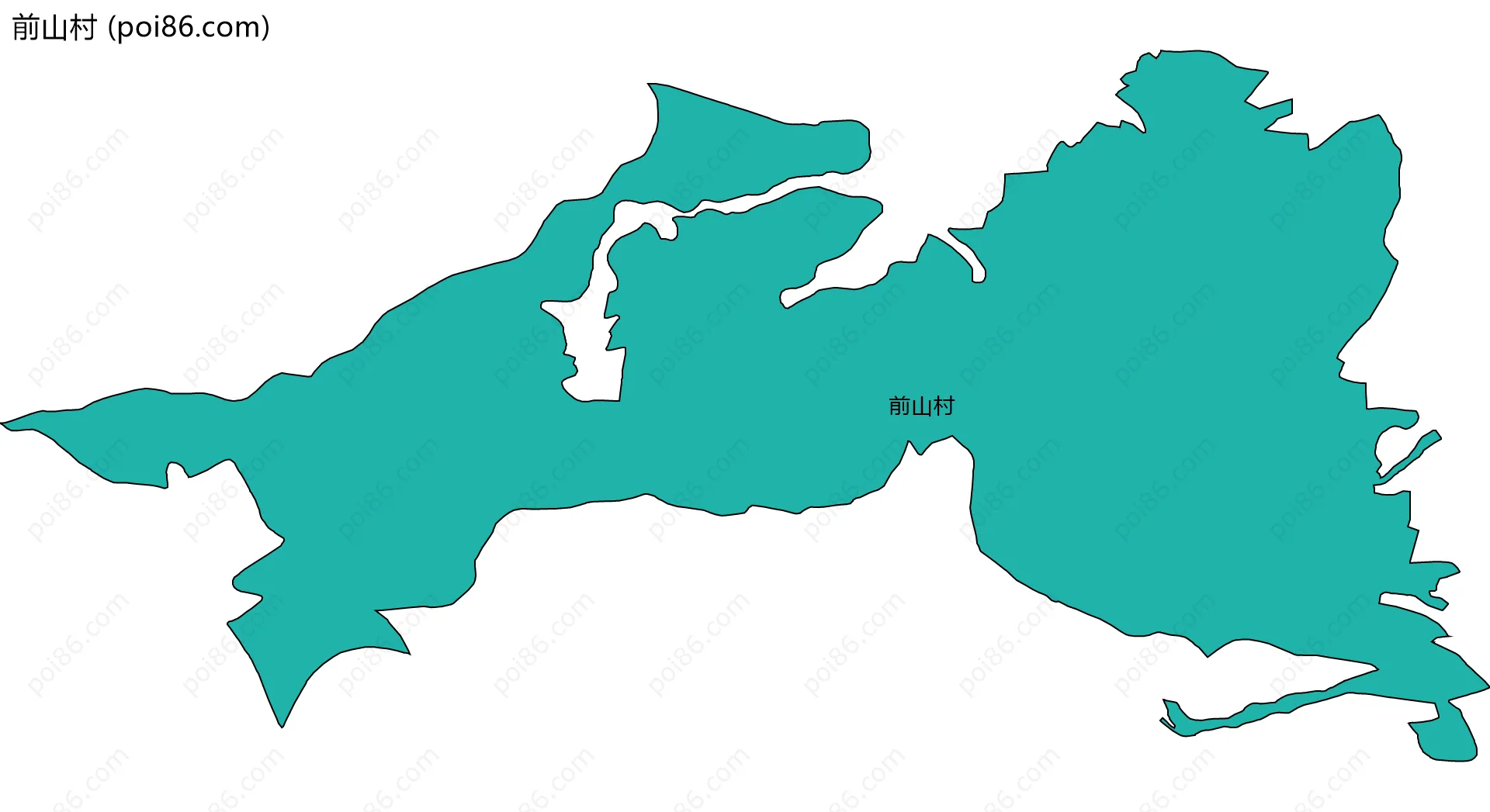 前山村边界地图