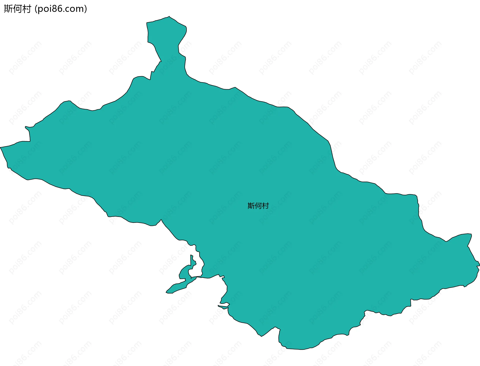 斯何村边界地图