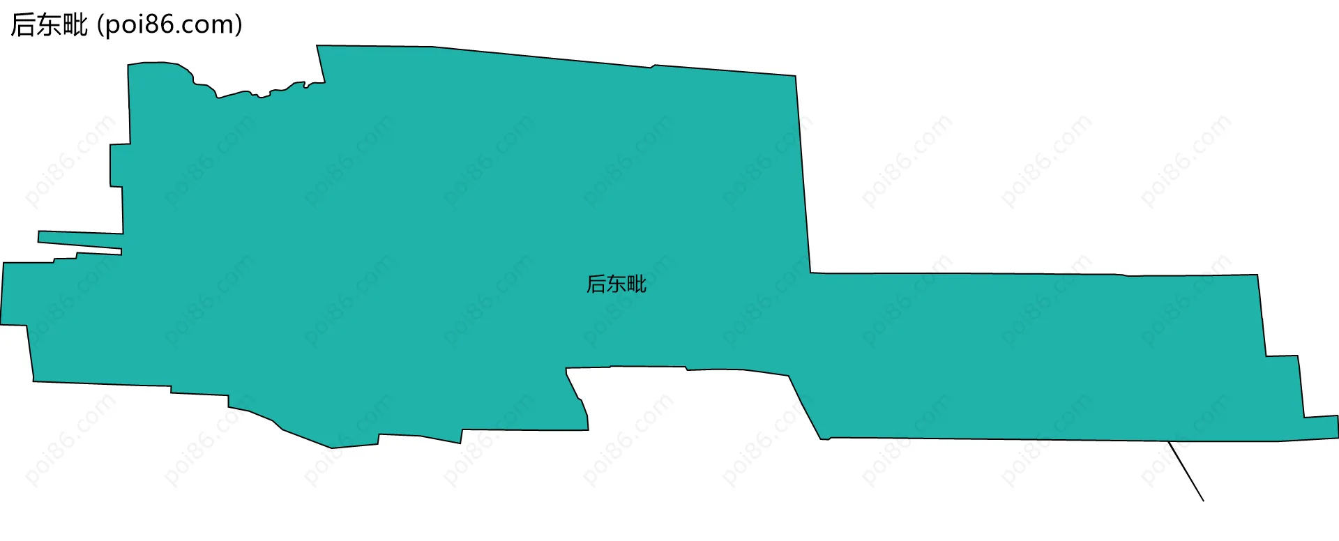 后东毗边界地图