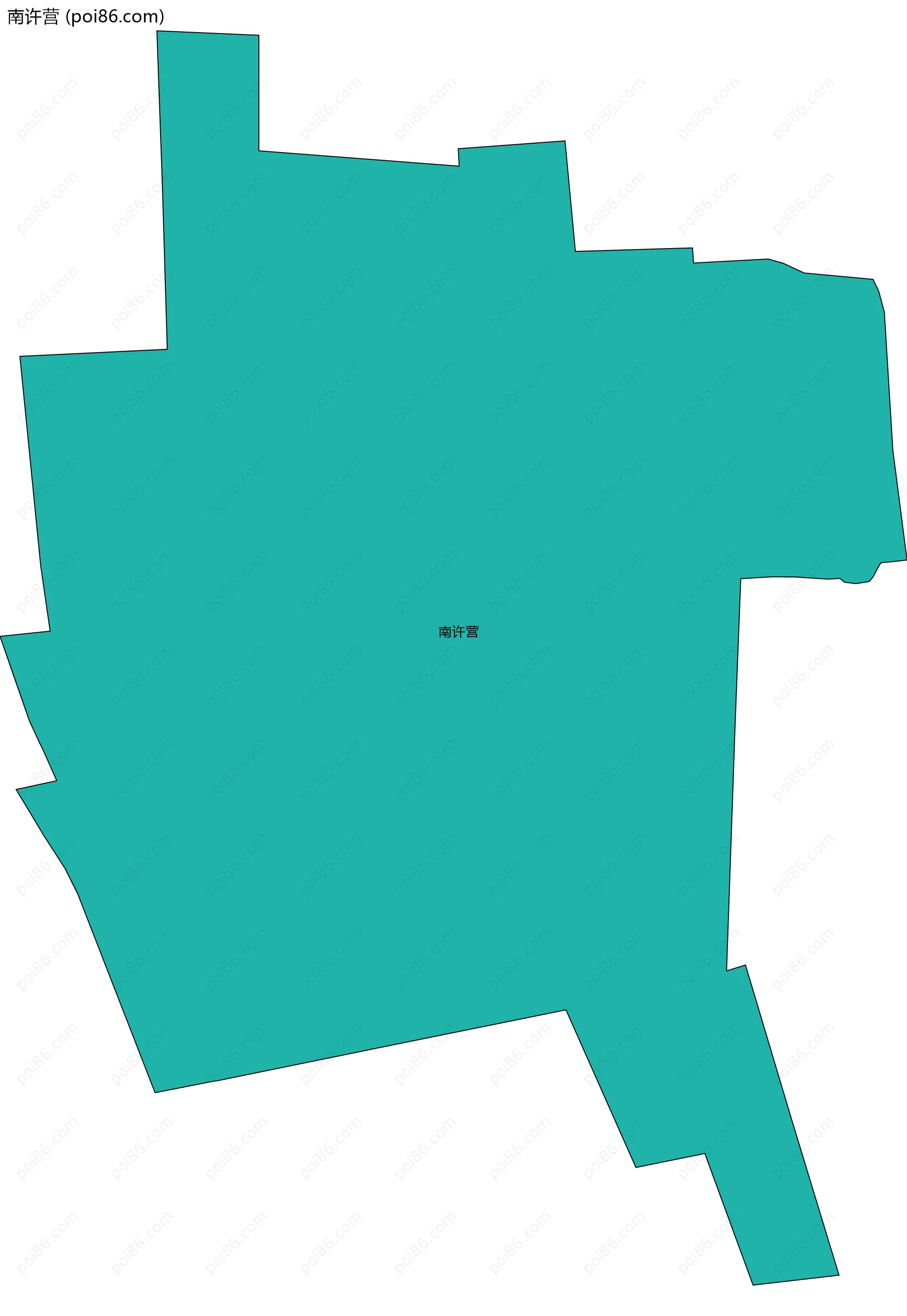 南许营边界地图